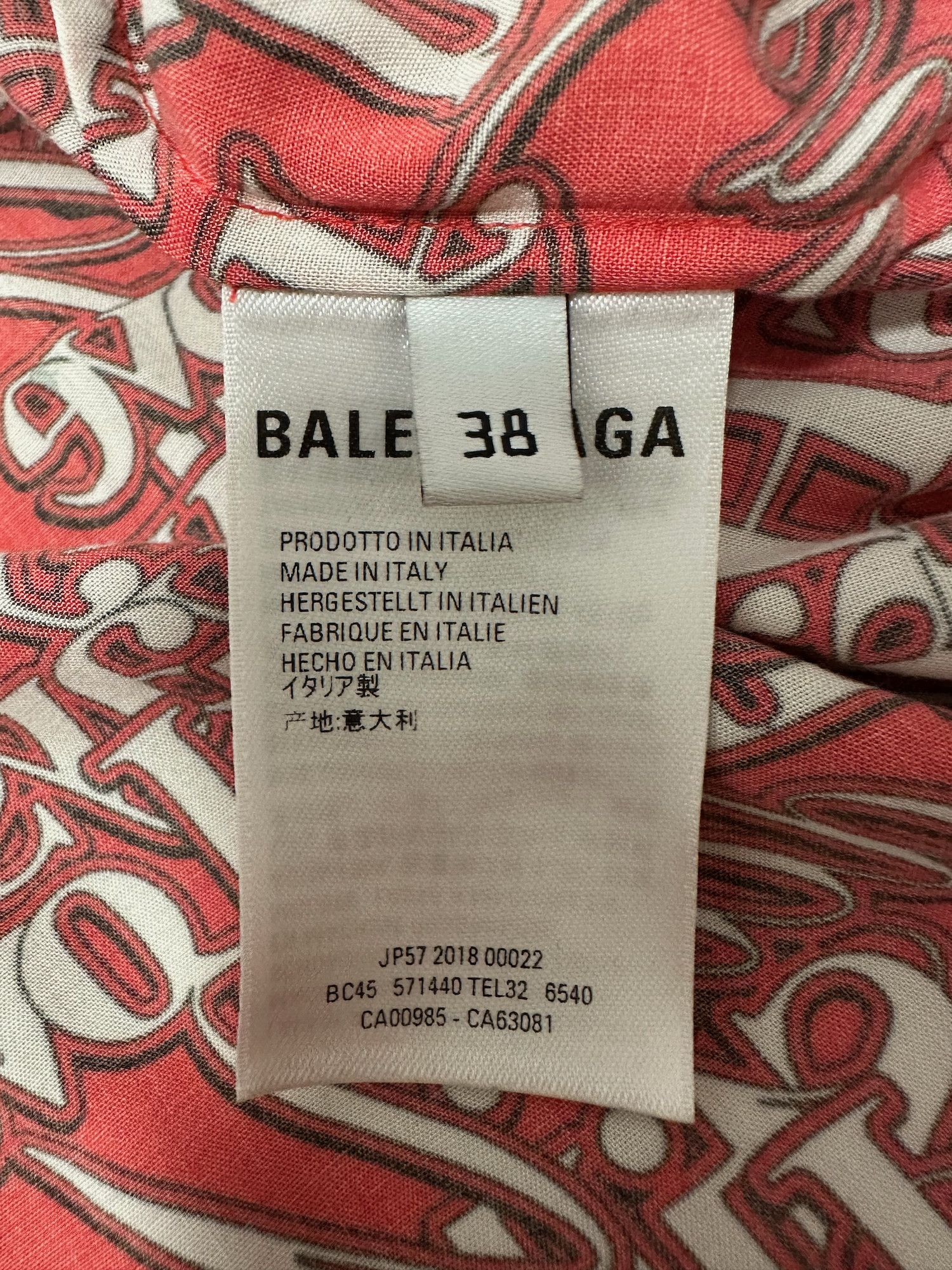 Balenciaga Balenciaga Short Sleeve Shirt Size US S / EU 44-46 / 1 - 6 Thumbnail