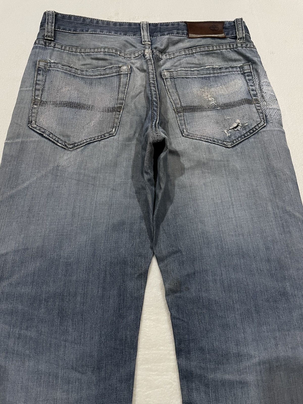 Timberland Vintage Timberland Mudwash Faded Distressed Ripped Jeans Size US 32 / EU 48 - 11 Thumbnail