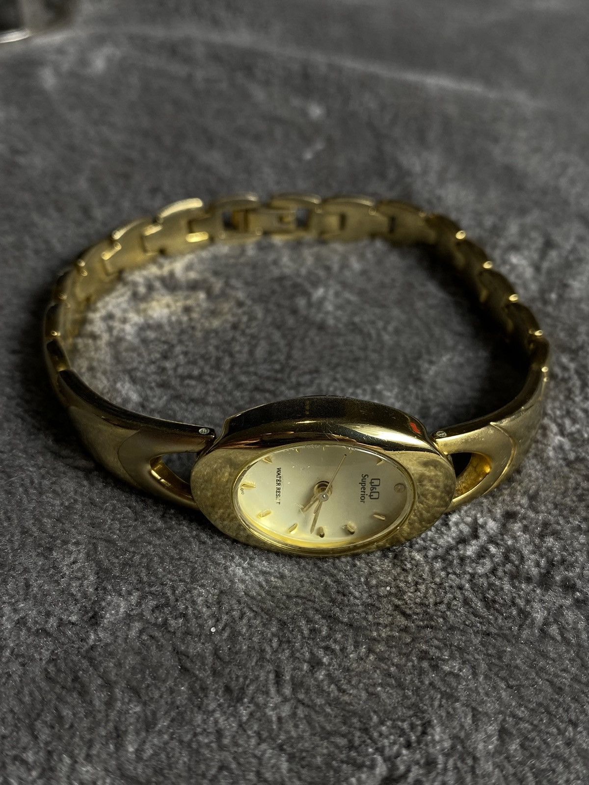 Japanese Brand Futuristic Vintage Japanese Style Gold Watch - Work 100% Size ONE SIZE - 1 Thumbnail