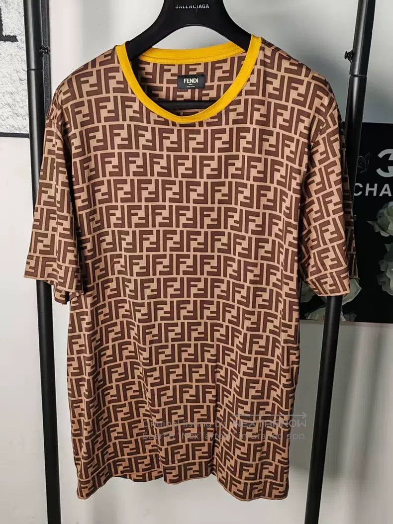 Fendi Fendi Full Print Short Sleeve Shirt Size US M / EU 48-50 / 2 - 1 Thumbnail
