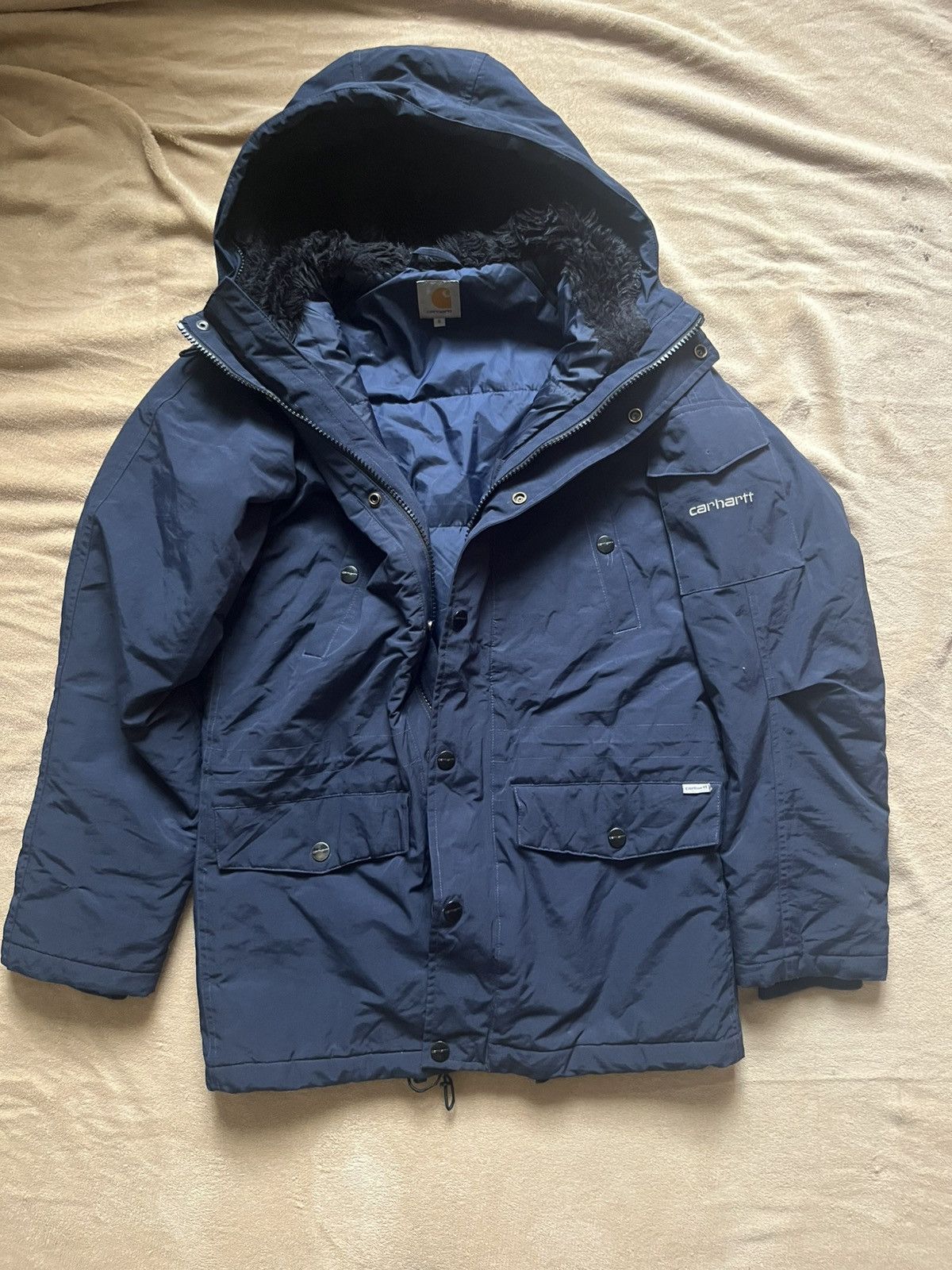 Carhartt Carhartt anchorage parka blu navy Size US M / EU 48-50 / 2 - 4 Thumbnail