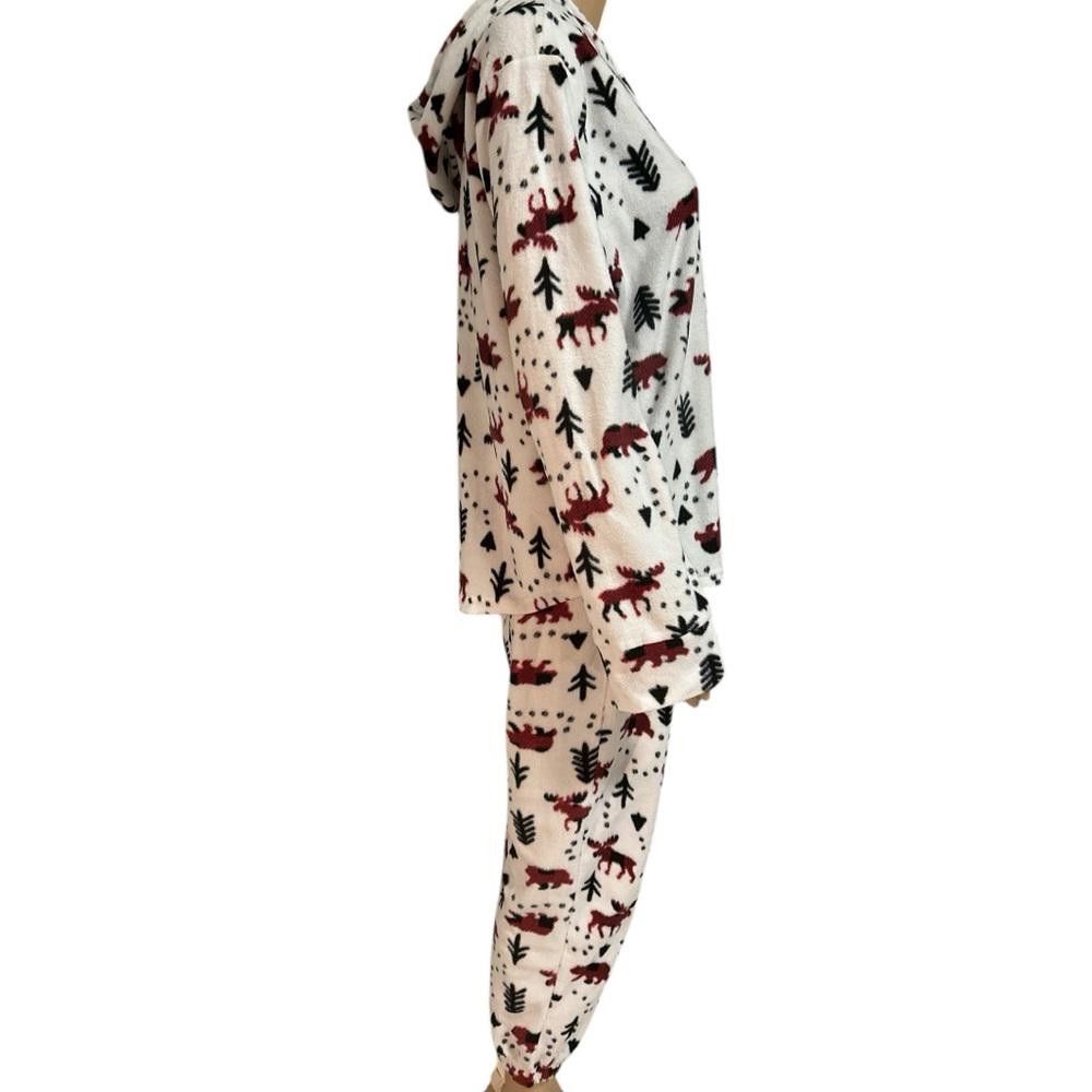 Designer Cozy Kids Pajamas with Moose Print Size ONE SIZE - 2 Thumbnail