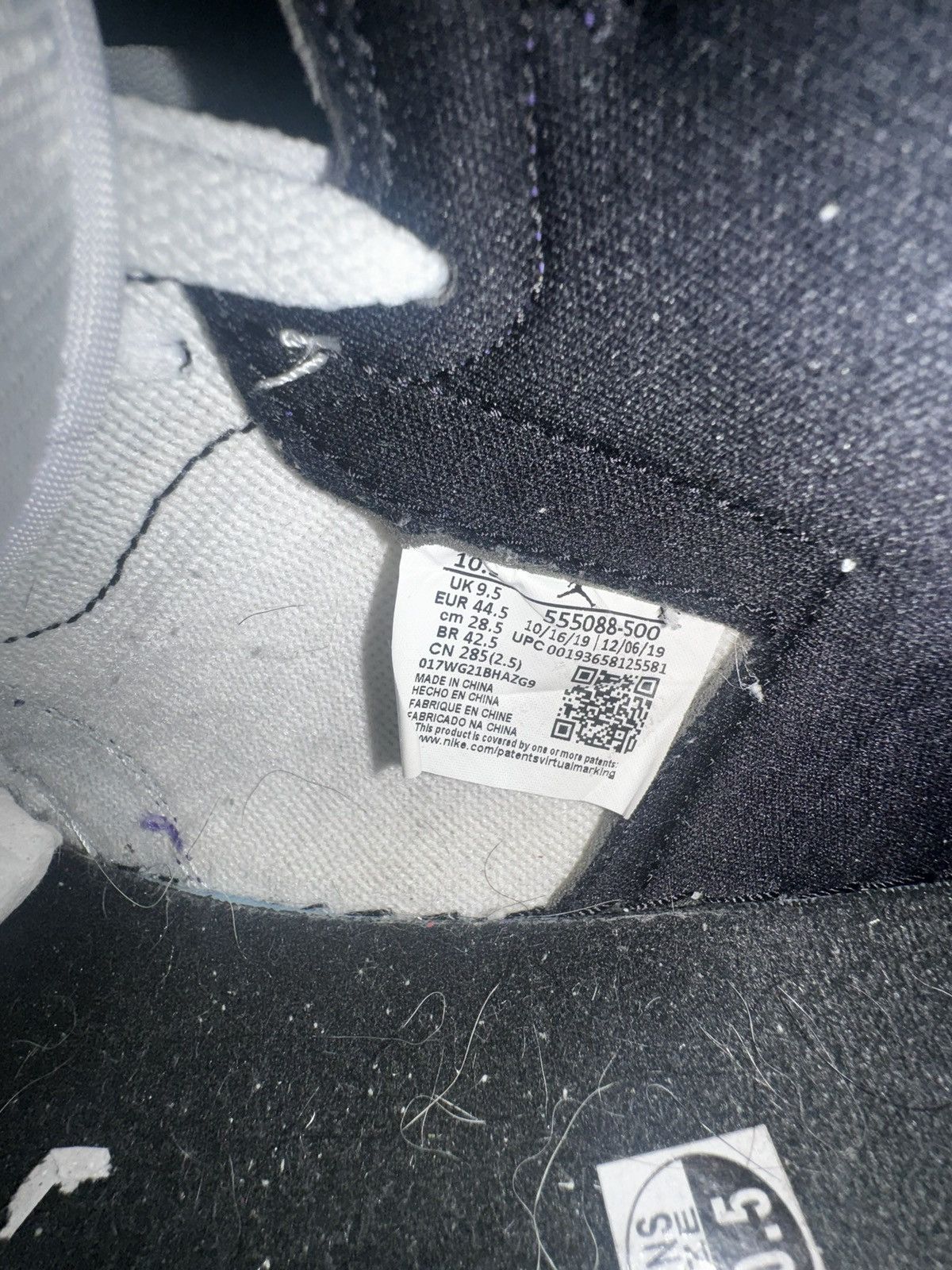 Jordan Brand Jordan 1 Court Purple Size US 10.5 / EU 43-44 - 9 Thumbnail