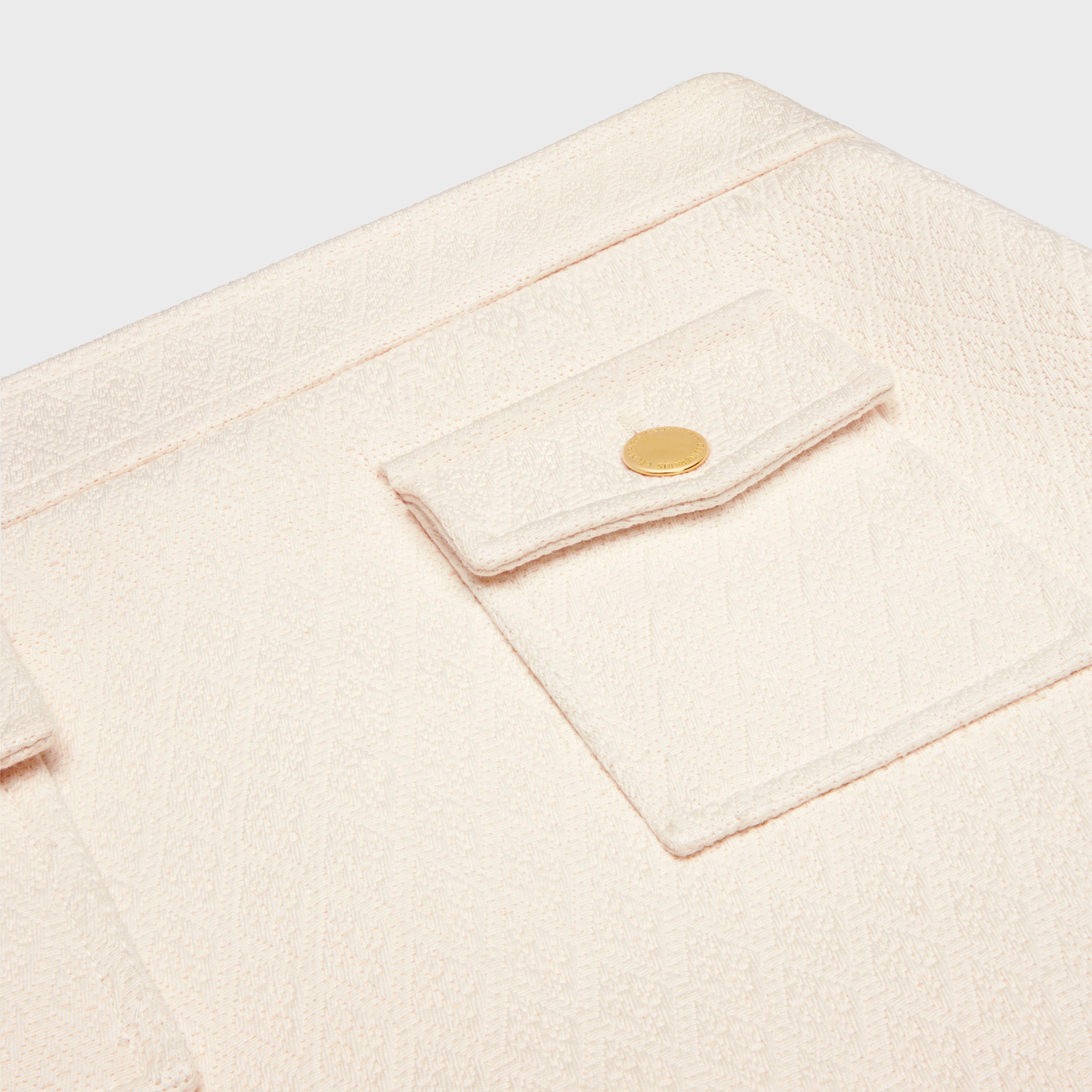 Celine o1w1db10925 2J721916W Mini Skirt in Beige Size 30" / US 8 / IT 44 - 3 Thumbnail