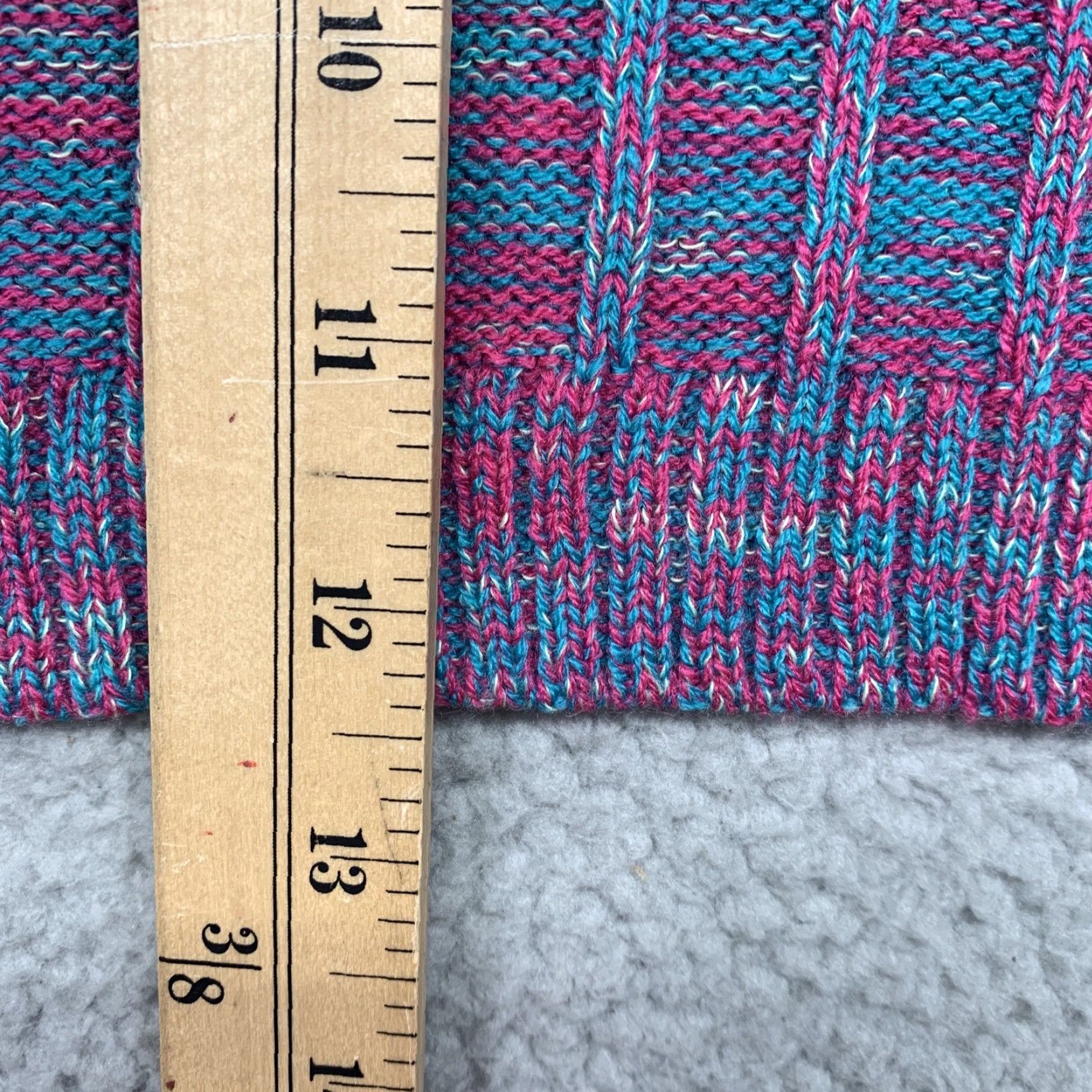 Vintage VINTAGE? No, not vintage. Wild Fable Cropped Sweater Women’s S Pink Turquoise White Open Front NWT Size S / US 4 / IT 40 - 8 Thumbnail