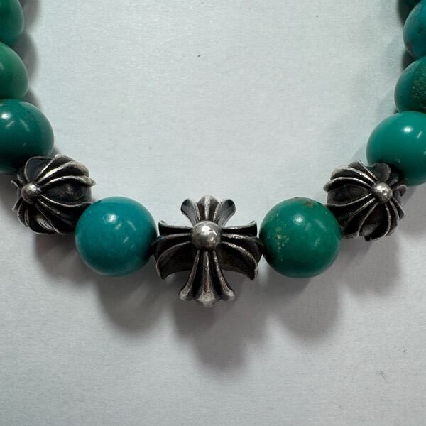 Chrome Hearts Chrome Hearts 8mm bead bracelet Turquoise Size ONE SIZE - 4 Thumbnail