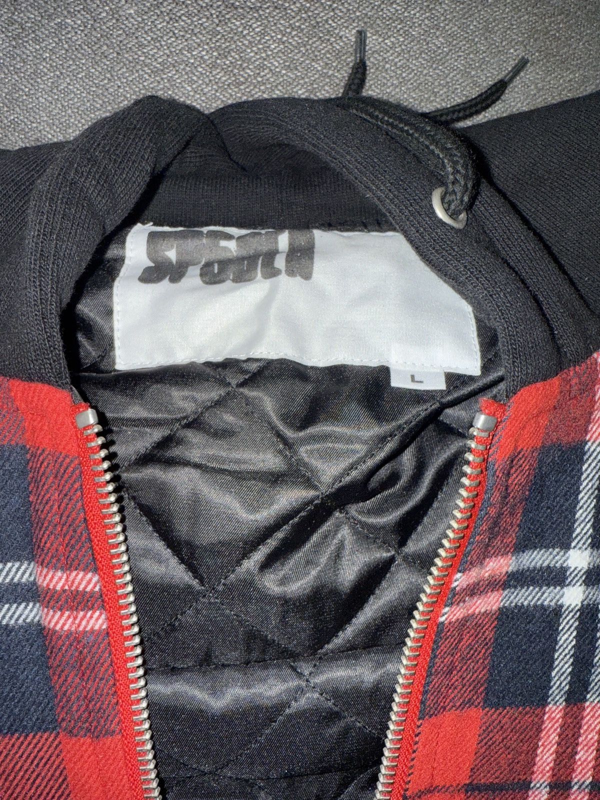 Sp5der SP5DER HOODED ZIP FLANNEL SHIRT JACKET / DSWT + RECEIPT Size US L / EU 52-54 / 3 - 3 Thumbnail
