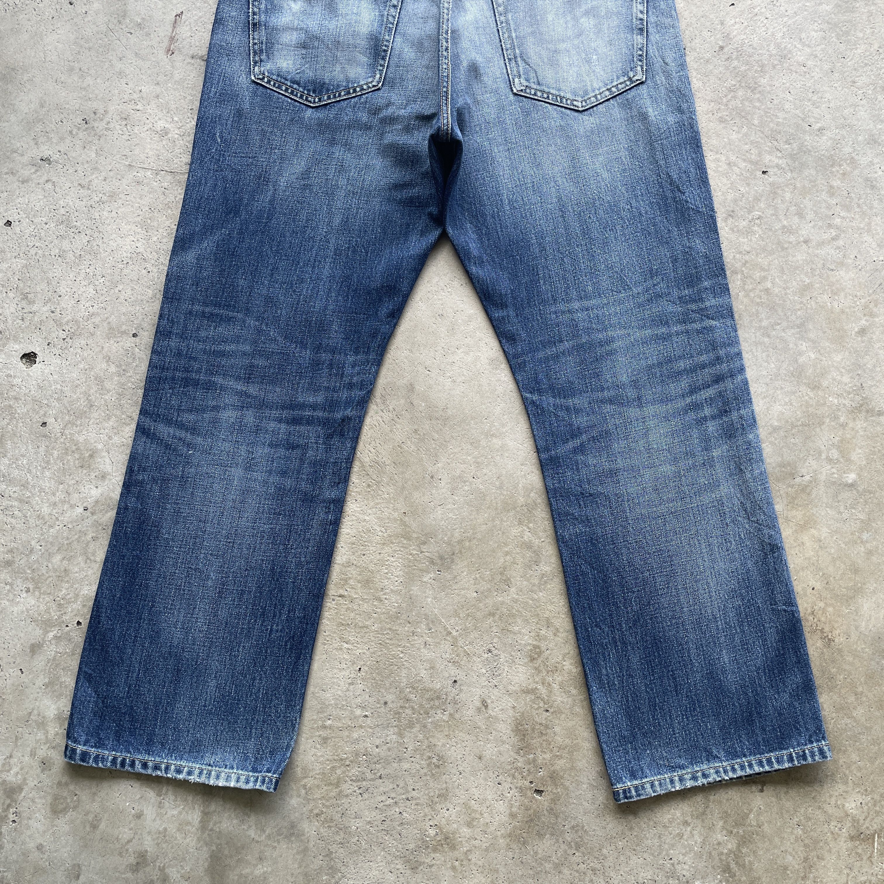 Japanese Brand VINTAGE JAPANESE DISTRESSED FADED JEANS PANTS DENIM W35 Size US 35 - 10 Thumbnail