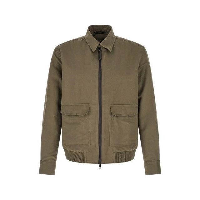 BRIONI Green Linen/Cotton Blouson Jacket New & Authentic (Me