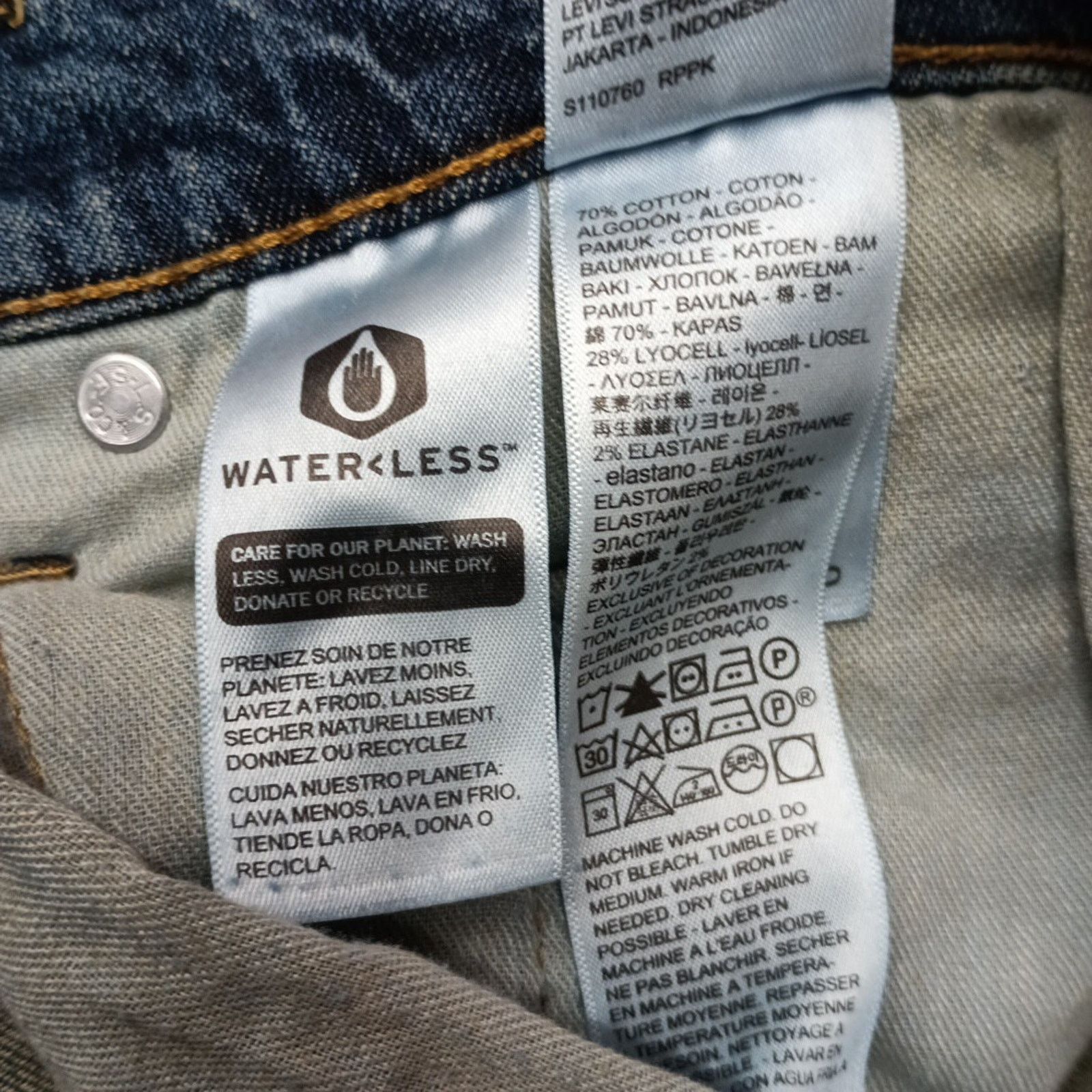 Levi's Levi's 505 Regular Jeans Men's 36x34 Blue Stretch Straight Size US 36 / EU 52 - 5 Thumbnail