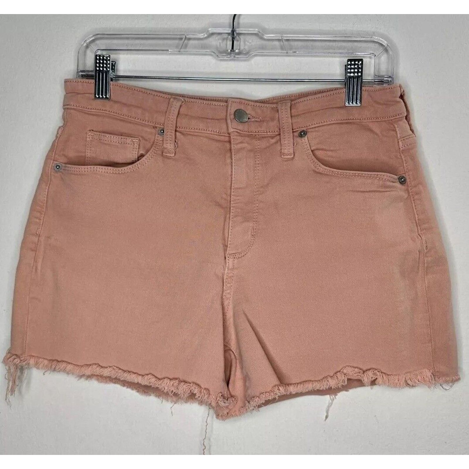 Other Universal Thread Peach High Rise Cut Off Raw Hem Shorts Size 29" - 1 Thumbnail