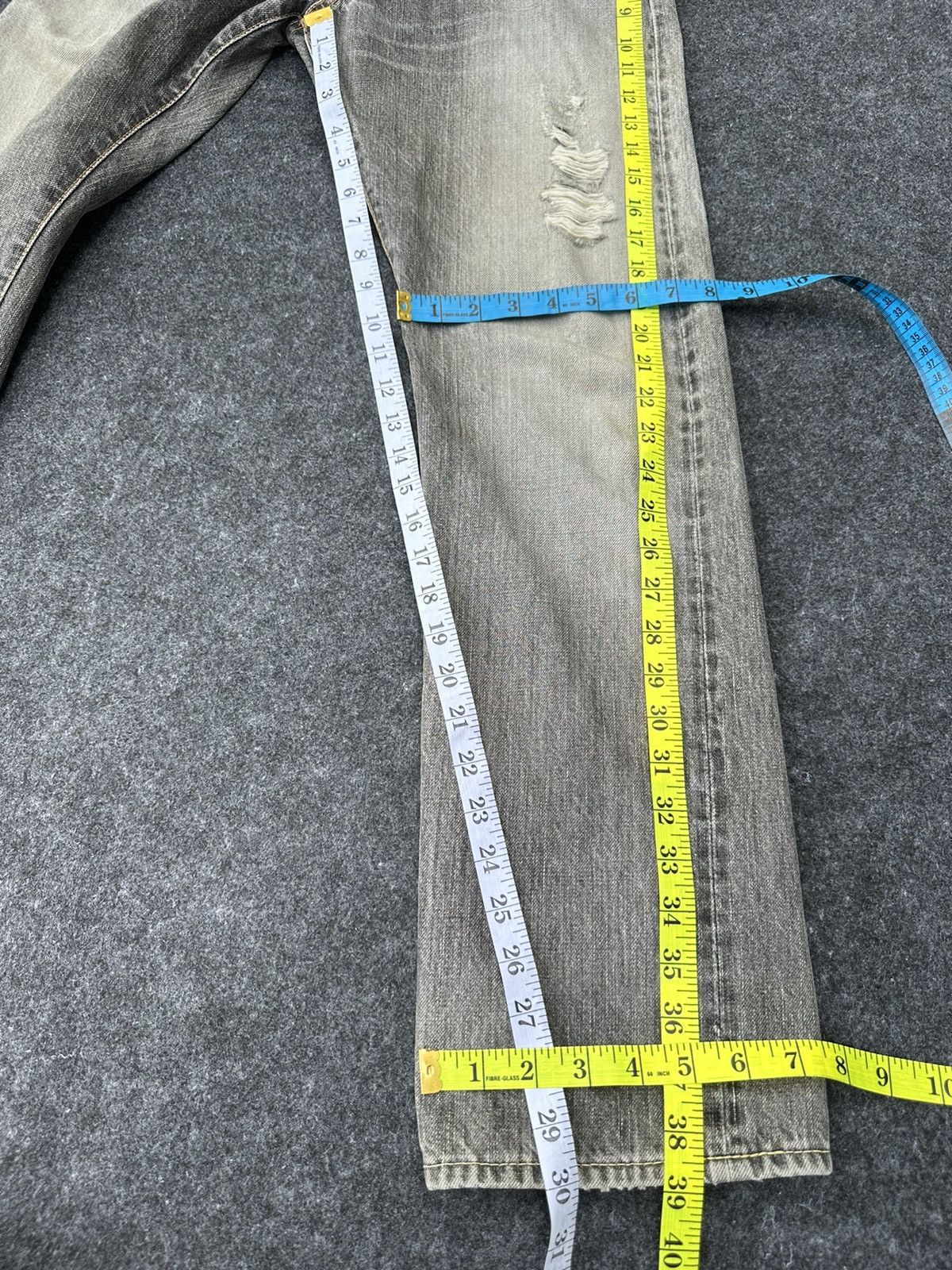 Japanese Brand Vintage Acoustic Japan Selvedge Faded Denim 30x30 D39 Size US 30 / EU 46 - 7 Thumbnail