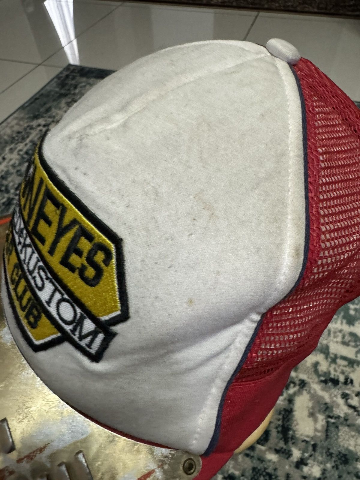 Vintage VINTAGE MOONEYES SPEED & KUSTOM CAR CLUB TRUCKER CAP HAT Size ONE SIZE - 7 Thumbnail