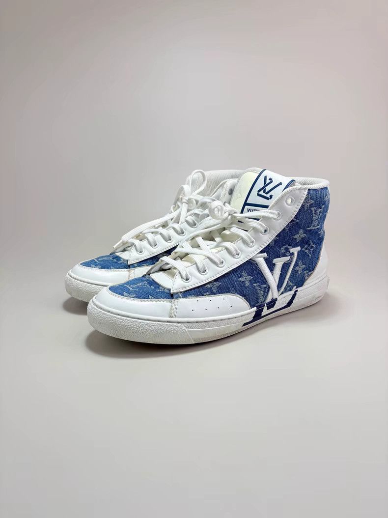 Louis Vuitton LOUIS VUITTON LV CHARLIE Denim High-Top Sneakers Size US 9 / EU 42 - 1 Thumbnail