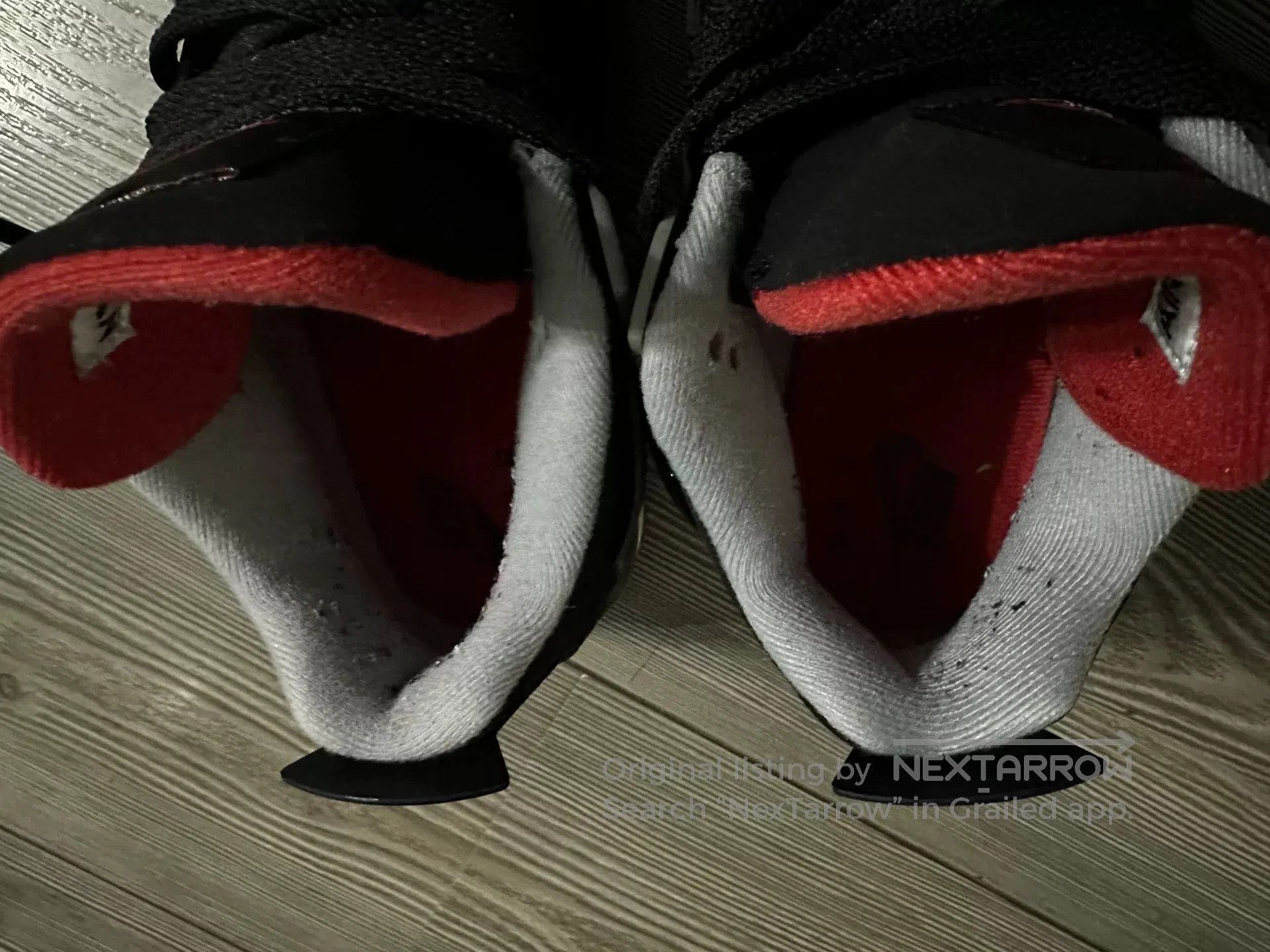 Jordan Brand Nike Air Jordan 4 Black Red Sneakers. Size US 6.5 / IT 36.5 - 6 Thumbnail
