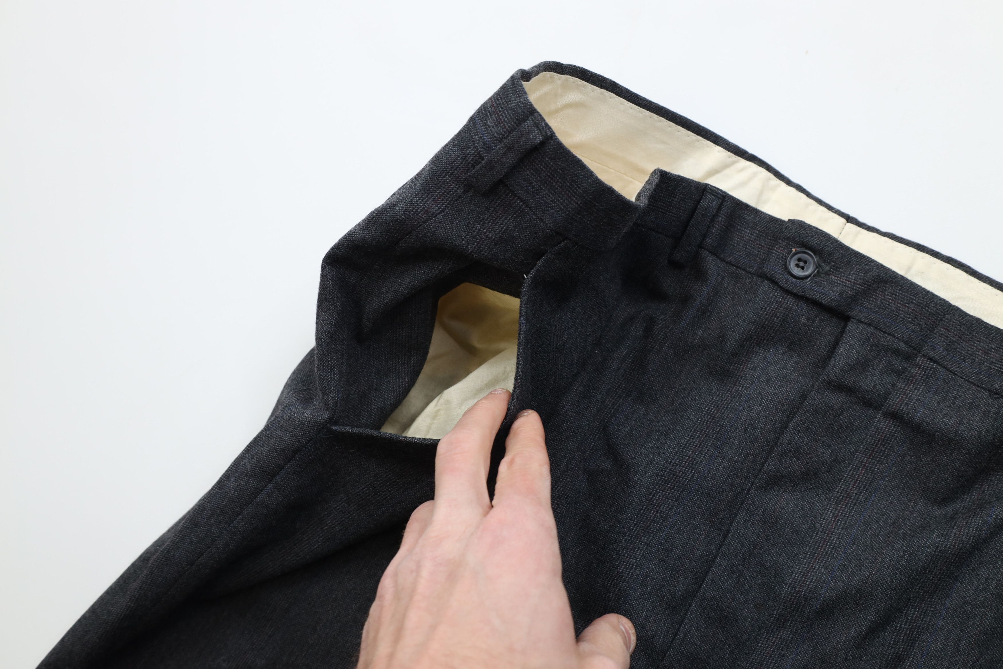 Vintage Vintage 70s Streetwear Striped Wide Leg Chino Pants Gray Size US 40 / EU 56 - 8 Thumbnail