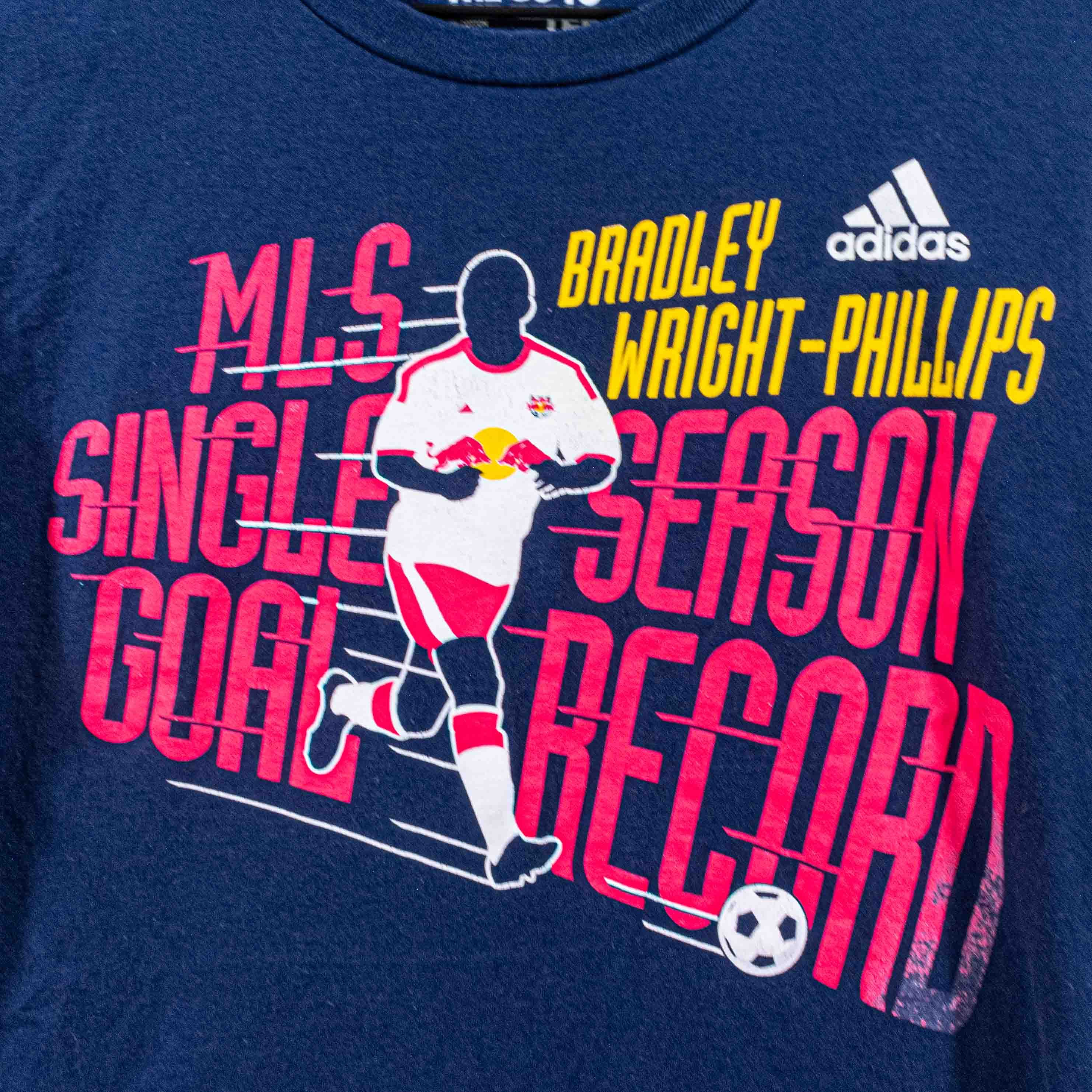 Adidas × Vintage NY Red Bulls Bradley Wright Phillips MLS Goal T-Shirt Adidas Size US S / EU 44-46 / 1 - 4 Thumbnail