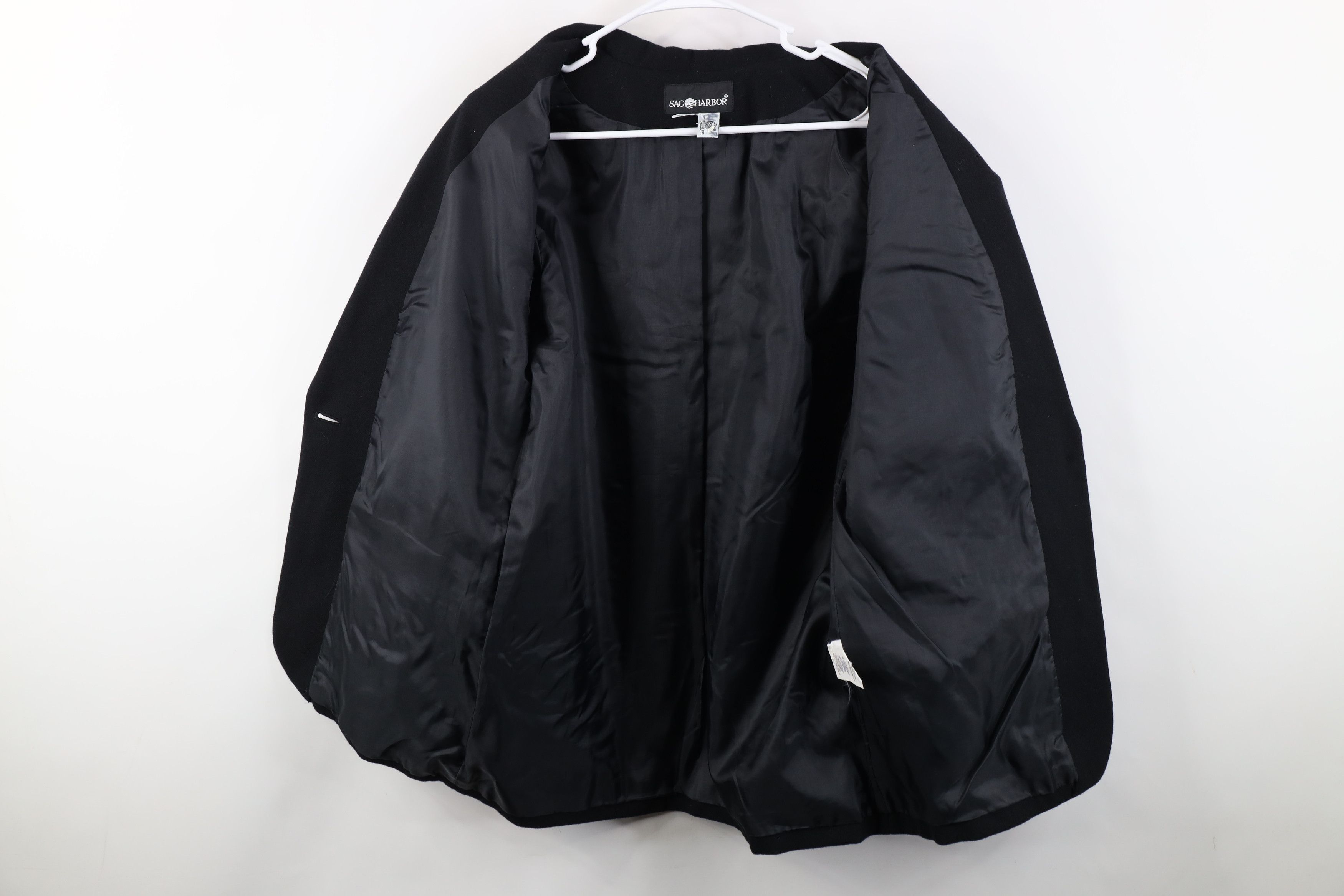 Vintage Vintage 90s Streetwear Button Suit Coat Blazer Jacket Black Size XL / US 12-14 / IT 48-50 - 9 Thumbnail