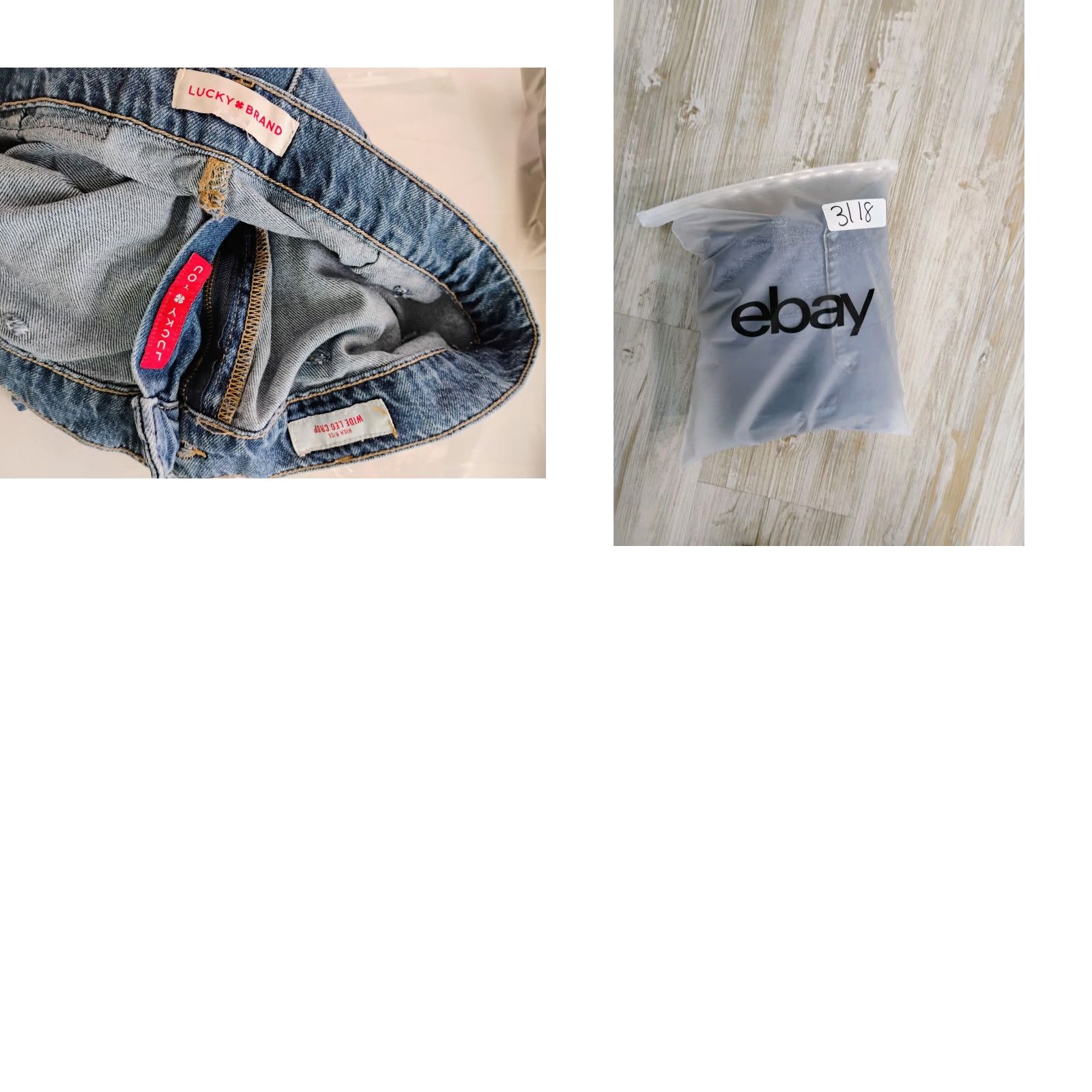 Lucky Brand Lucky Brand Jeans High Rise Wide-Leg Crop 34x24 Regular Cotton Denim Blue 34 in Inseam 24 in Women Stretch? Size 24" / US 00 / IT 34 - 8 Thumbnail