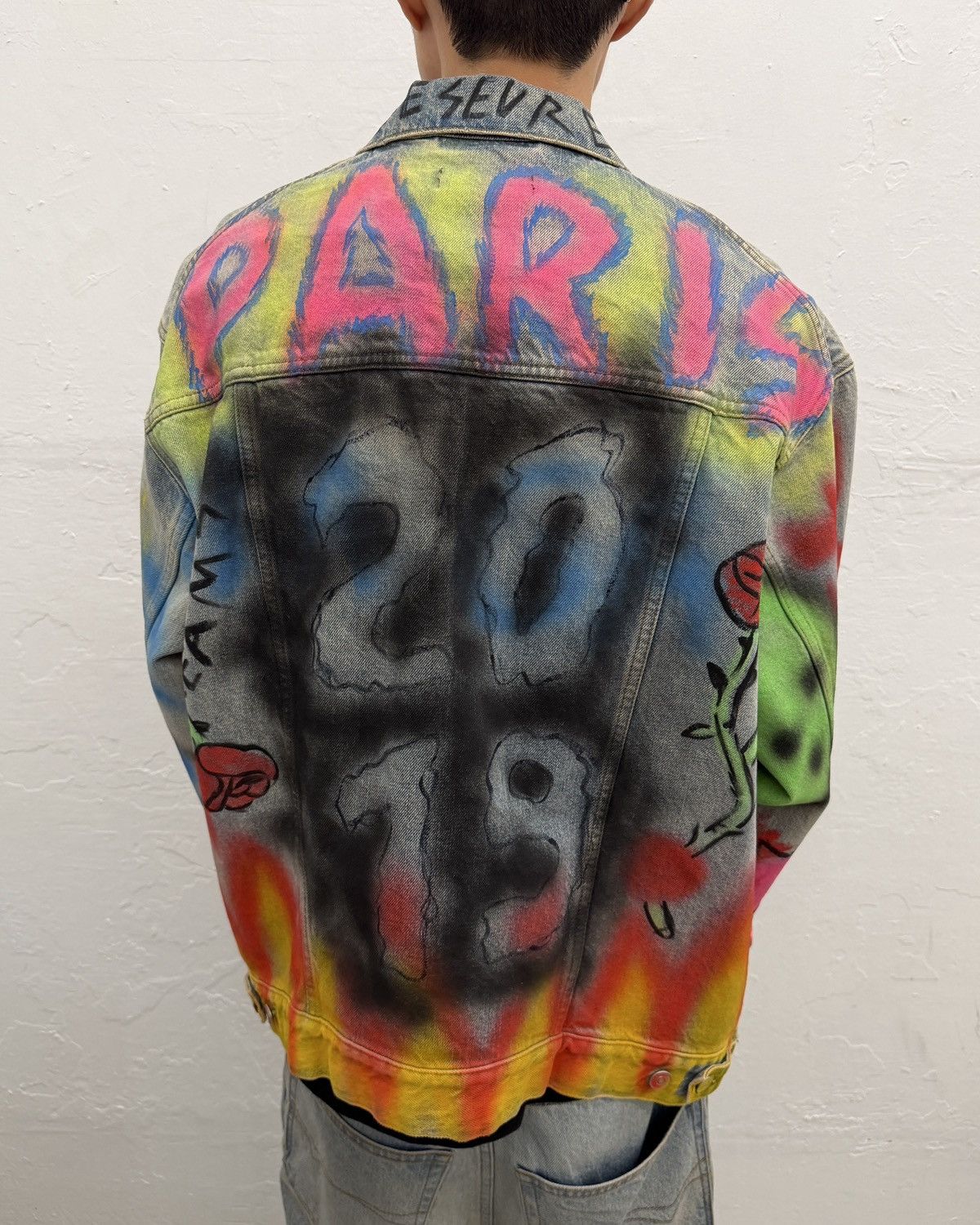 Balenciaga SS19 GRAFFITI DENIM JACKET Size US M / EU 48-50 / 2 - 2 Thumbnail