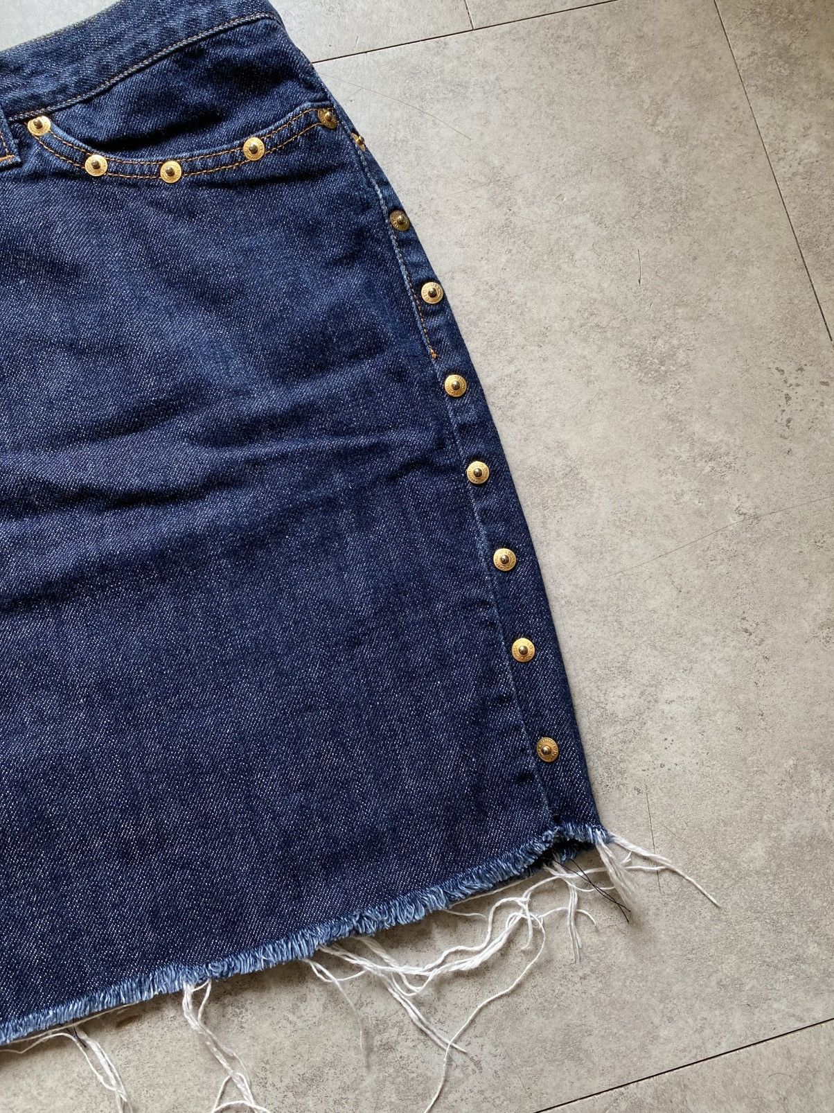 Dolce & Gabbana Vintage Dolce & Gabbana Skirt Denim Y2K like Versace Size 32" / US 10 / IT 46 - 5 Thumbnail