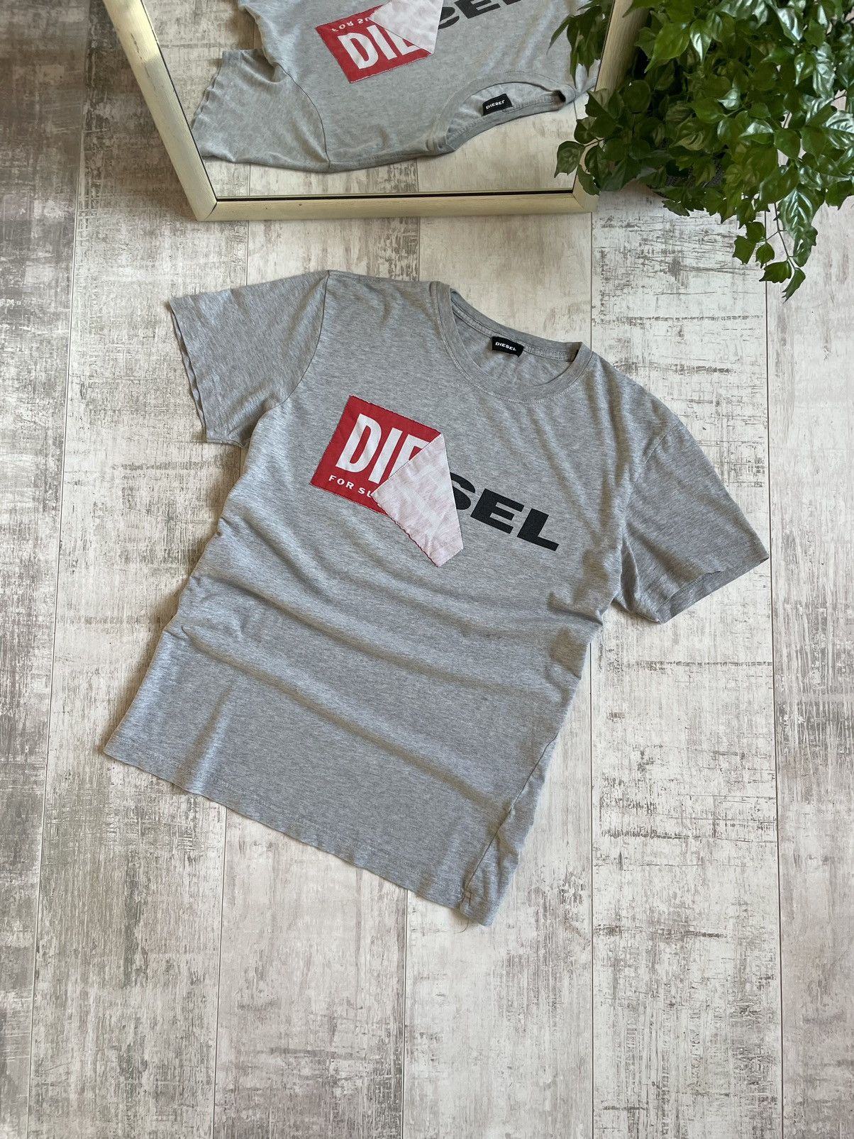 Diesel × Japanese Brand Diesel Y2K Big Logo T-Shirt Avantgarde Hype RARE Size US M / EU 48-50 / 2 - 1 Thumbnail