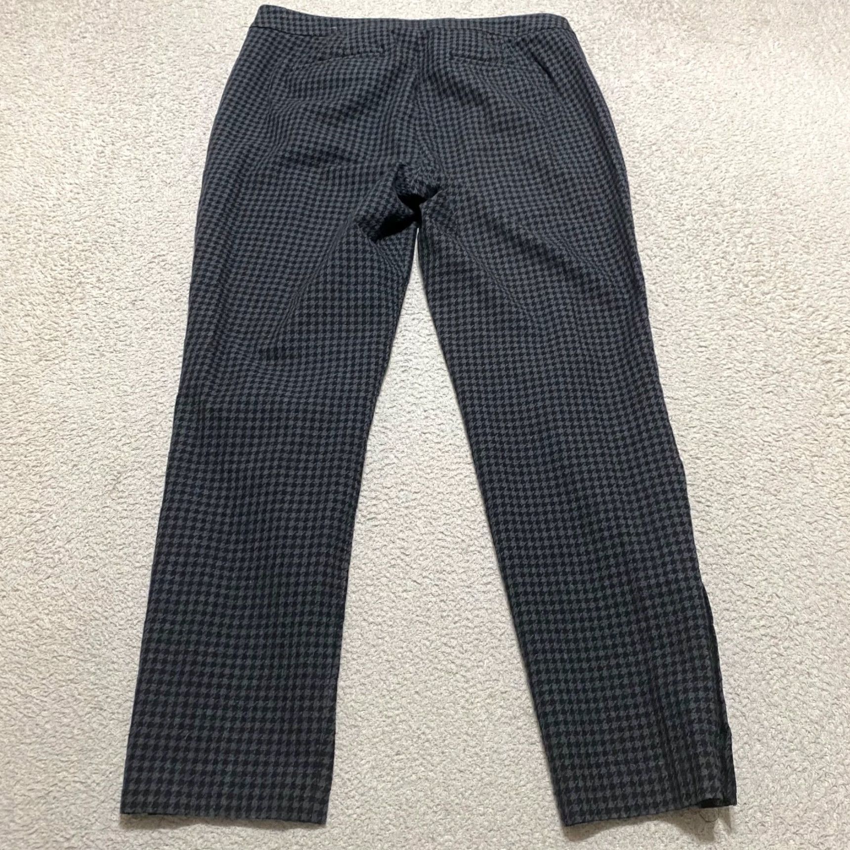 Talbots Talbots Pants Regular 14 Gray Plaid Straight Ankle Chatham Business Casual Womens Size 14 Gray Plaid Stretch 28in Inseam Men? Womens Size 24" / US 00 / IT 34 - 2 Thumbnail