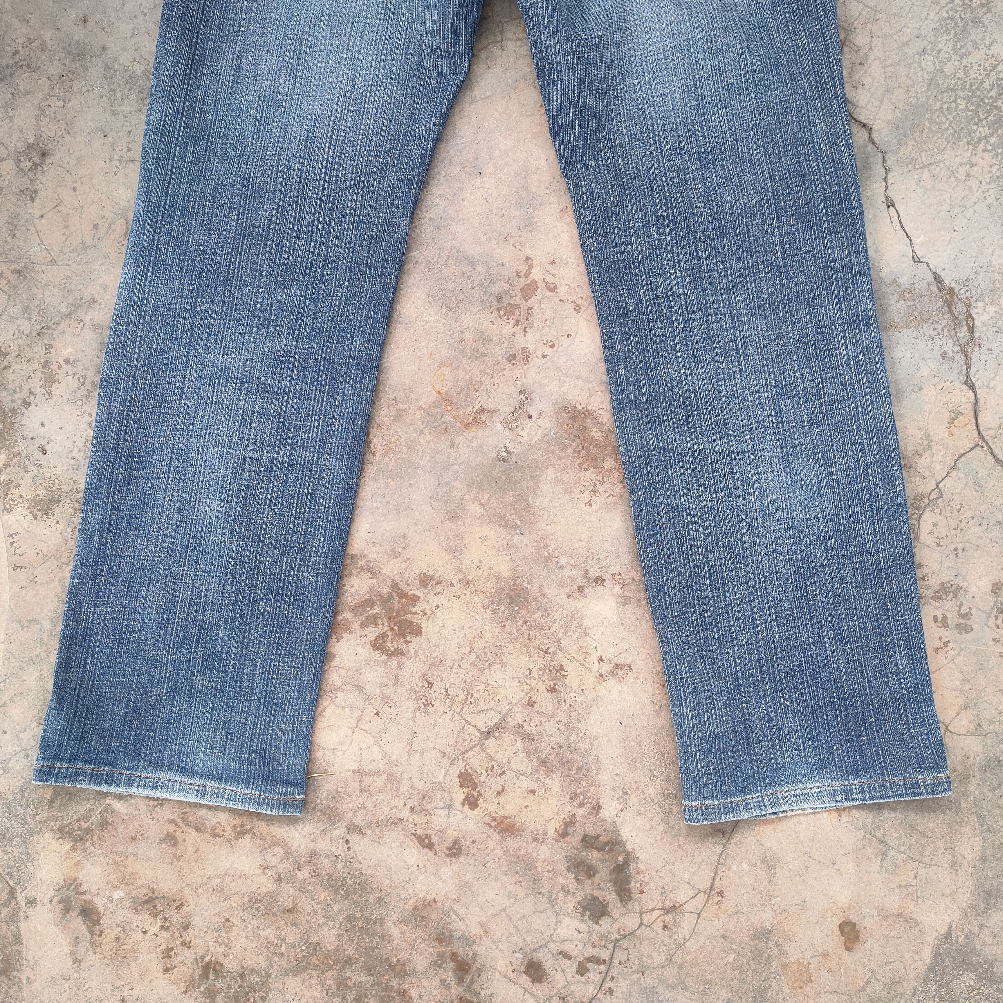 Wrangler W30 VINTAGE WRANGLER FADED DISTRESSED JEAN DENIM PANTS Size US 30 / EU 46 - 10 Thumbnail