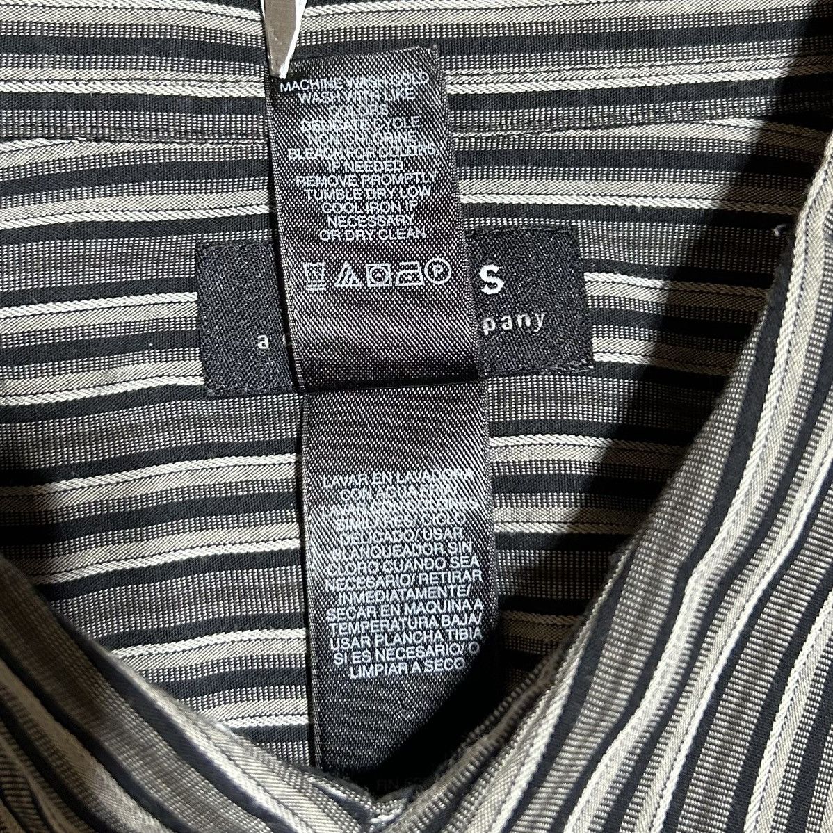Other Axcess Claiborne Button Down Dress Shirt Striped Black XL Size US XL / EU 56 / 4 - 9 Thumbnail