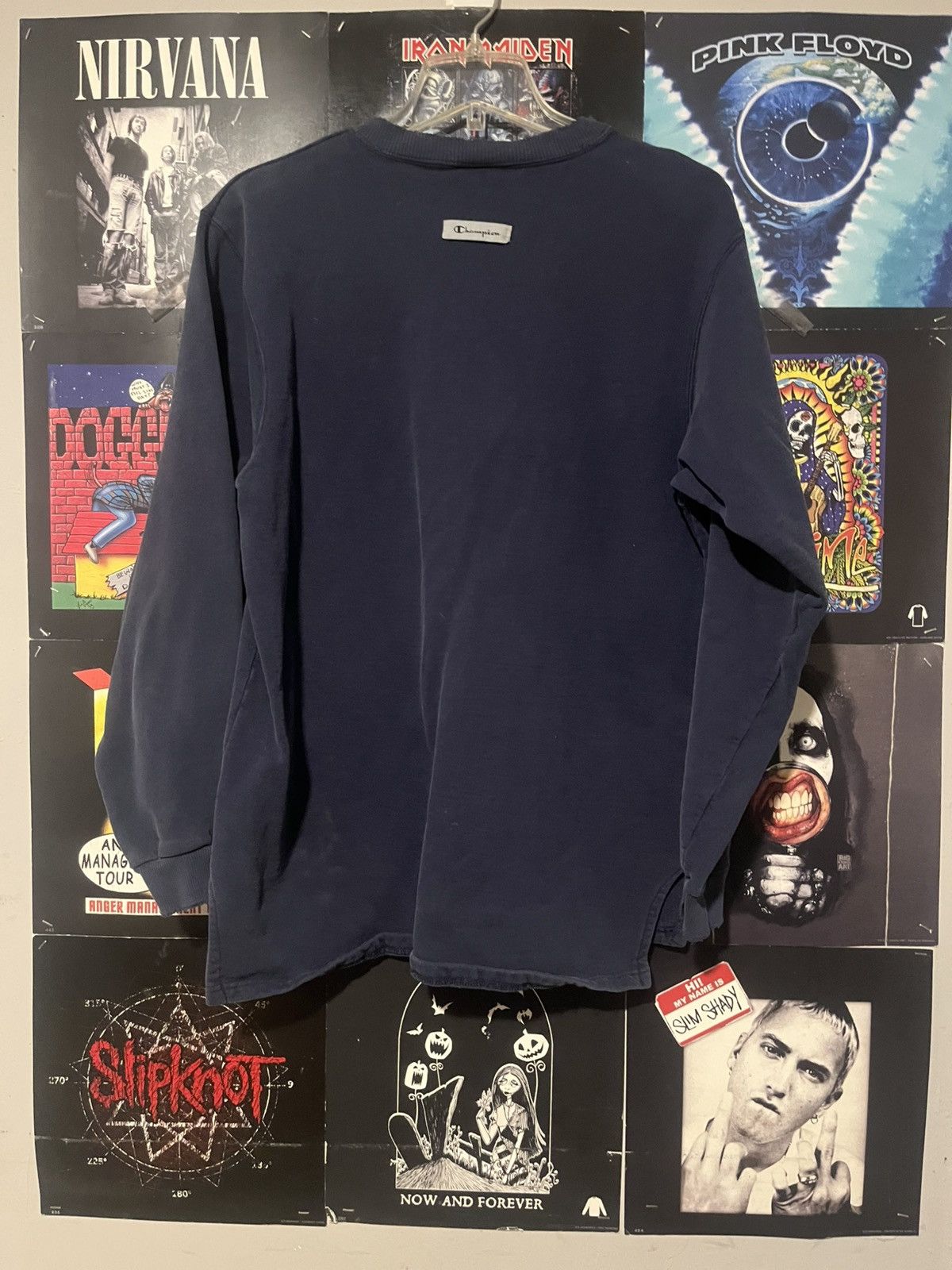 Champion Vintage Y2K 2000’s faded Champion Embroidered Grunge sweater Size US M / EU 48-50 / 2 - 7 Thumbnail