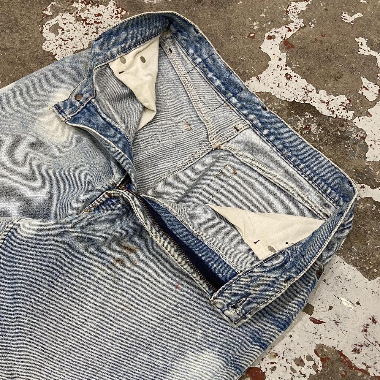 Levi's Vintage 90s Levi's Bleached Lightwash Blue Denim Jeans 28x33 Size US 28 / EU 44 - 5 Thumbnail