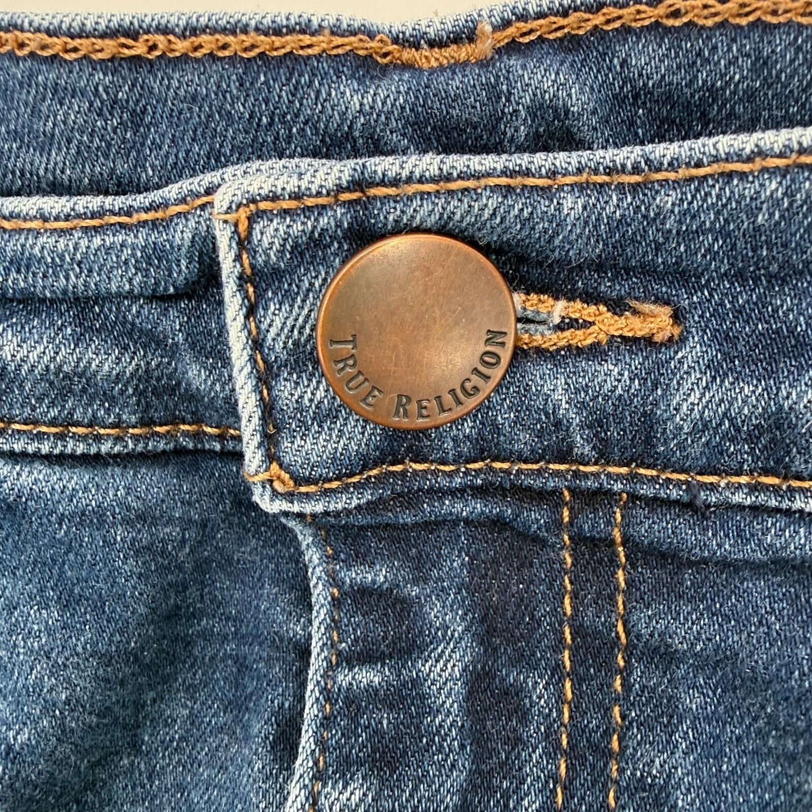 True Religion True Religion Caia Ultra High Rise Skinny Denim Women 33 Size 33" - 5 Thumbnail