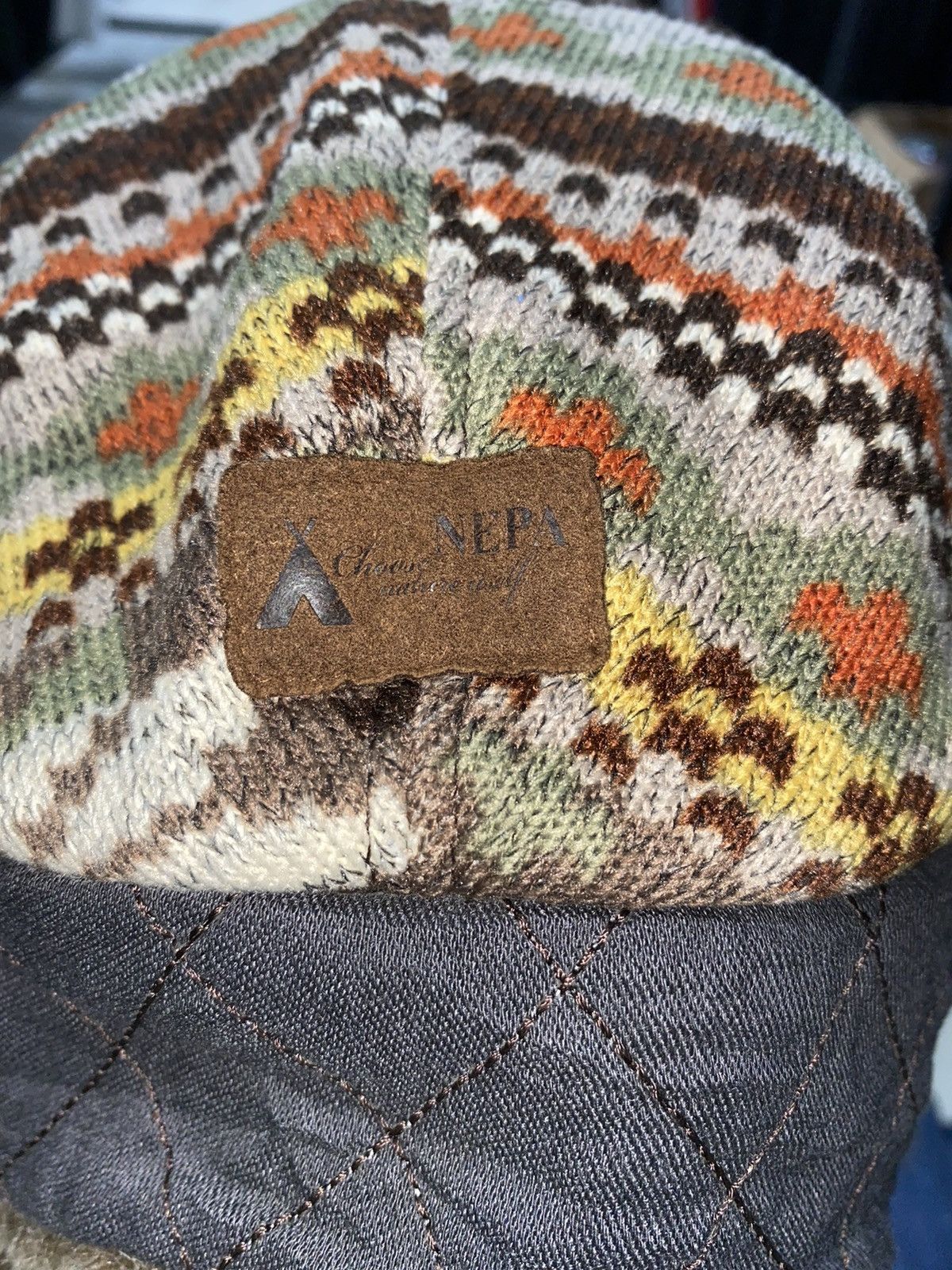 Vintage Japanese Ushanka Fuzzy Mohair Y2k Winter Cold Wind Navajo Size ONE SIZE - 4 Thumbnail