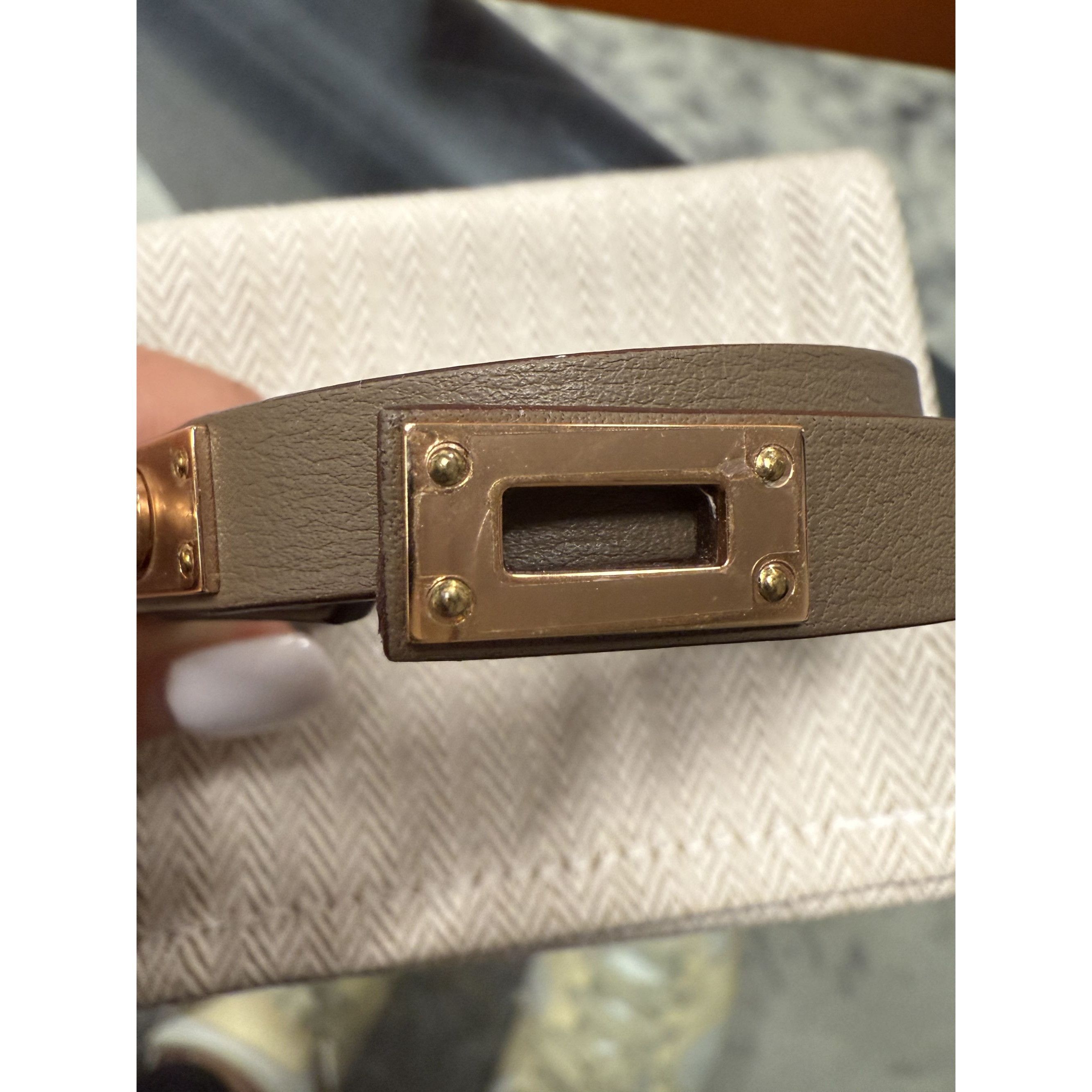 Hermes Hermès Kelly Double Tour Bracelet Leather & Gold Hardware Br Size ONE SIZE - 6 Thumbnail