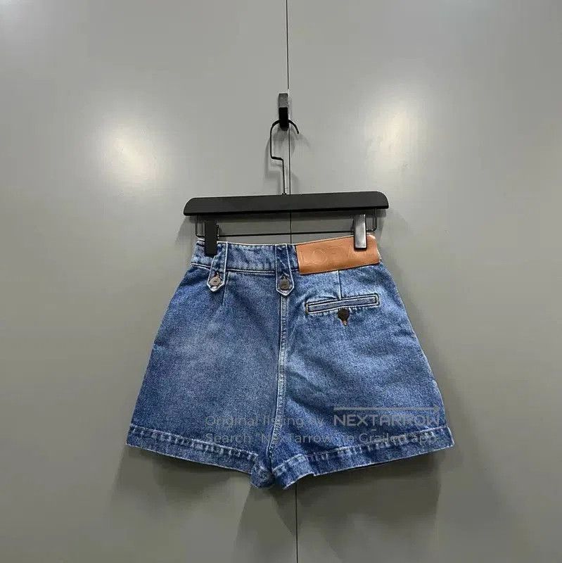 Loewe Loewe Summer Blue Cotton Women's Shorts . Size 35" - 2 Thumbnail