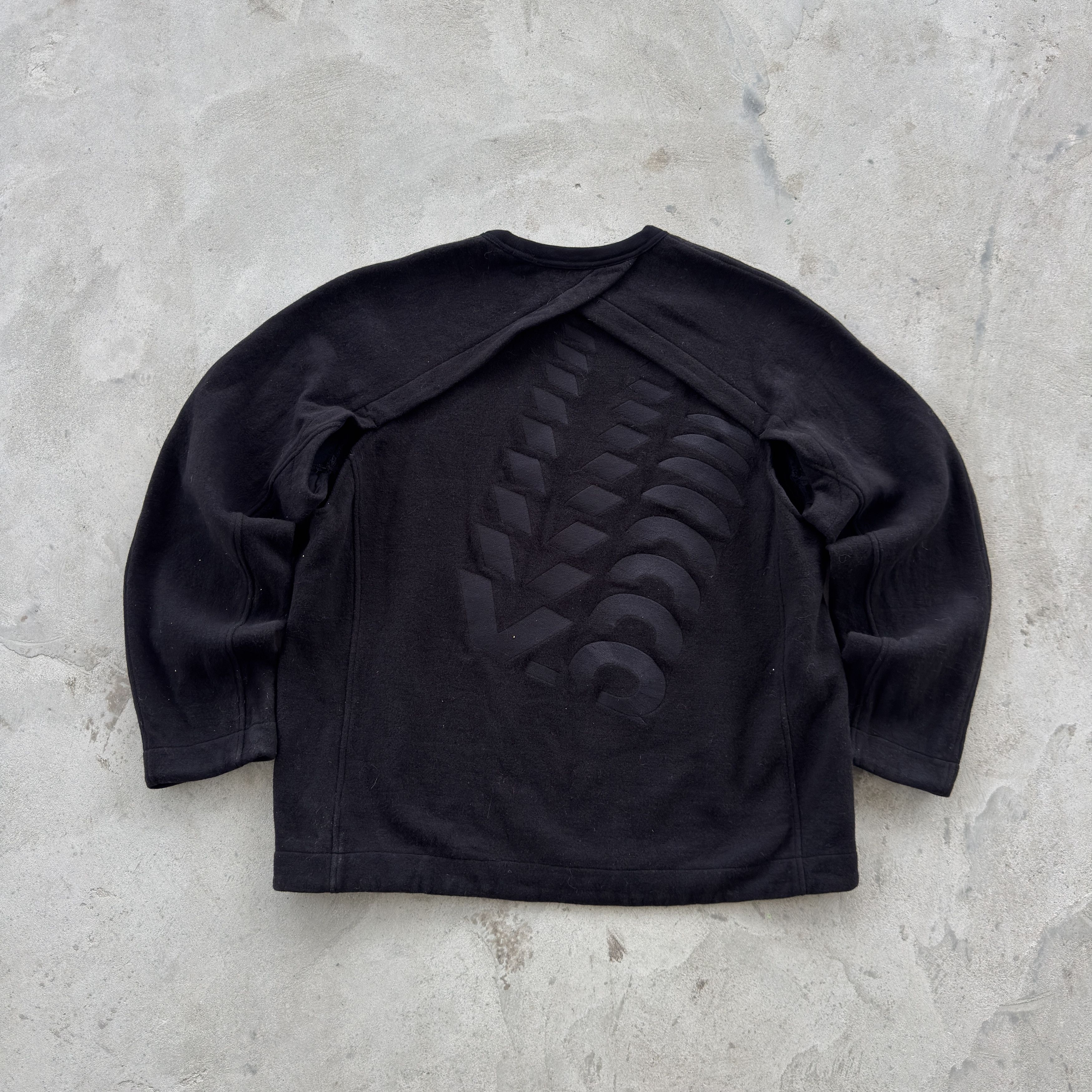 Adidas × Y-3 Adidas Y-3 Yohji Yamamoto Sleeve Patch Sweatshirt Black M Size US M / EU 48-50 / 2 - 2 Thumbnail