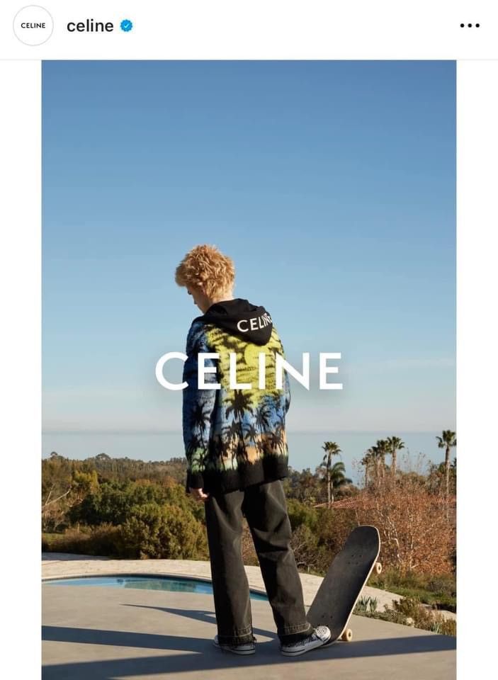 Celine $2.3k SS23 Celine 1 of 1 sample jaquard sunset cardigan Hedi Size US M / EU 48-50 / 2 - 11 Thumbnail