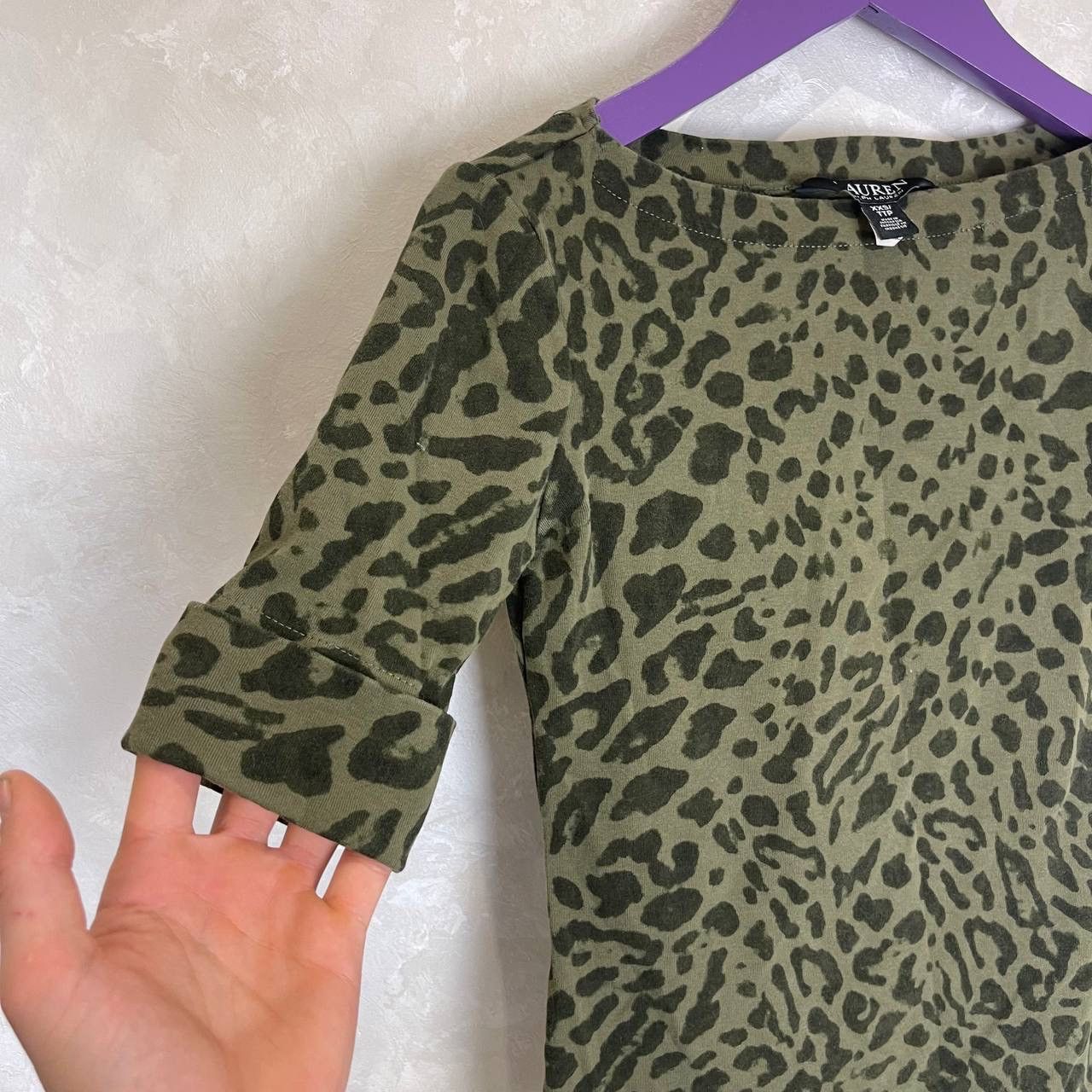 Polo Ralph Lauren Lauren Ralph Lauren Leopard Print Top Lace-Up Detail XXS Size XXS / US 00 / IT 34 - 3 Thumbnail