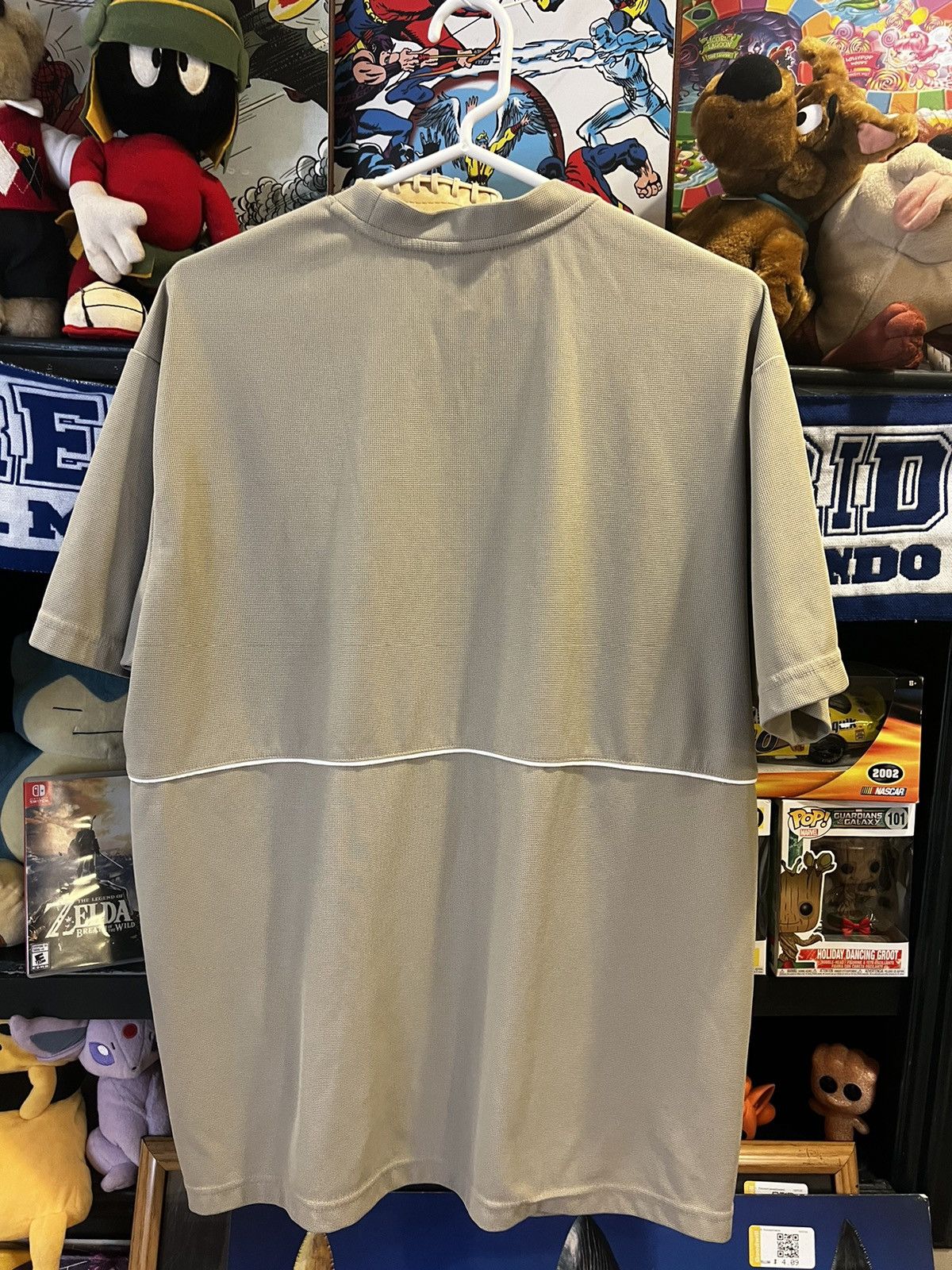Nike × Vintage VTG Cream NIKE center check Tee Size US L / EU 52-54 / 3 - 6 Thumbnail
