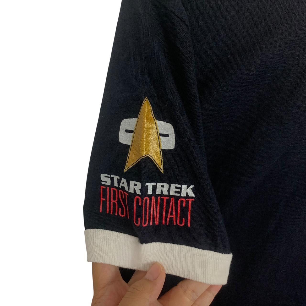 Vintage Vintage 1996 STAR TREK FIRST CONTACT Movie Film Tee Shirt Size US M / EU 48-50 / 2 - 6 Thumbnail