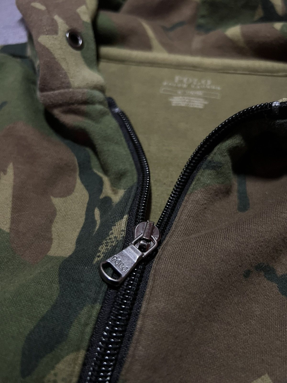 Ralph Lauren Vintage 90s Polo Ralph Lauren Camo Zip-hoodie Streetwear Size US M / EU 48-50 / 2 - 5 Thumbnail