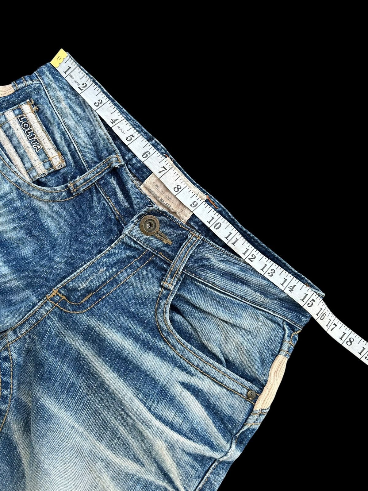 Japanese Brand × Kapital × Vintage Lolita Japanese Punk Style Faded Denim Jeans Size US 31 - 6 Thumbnail