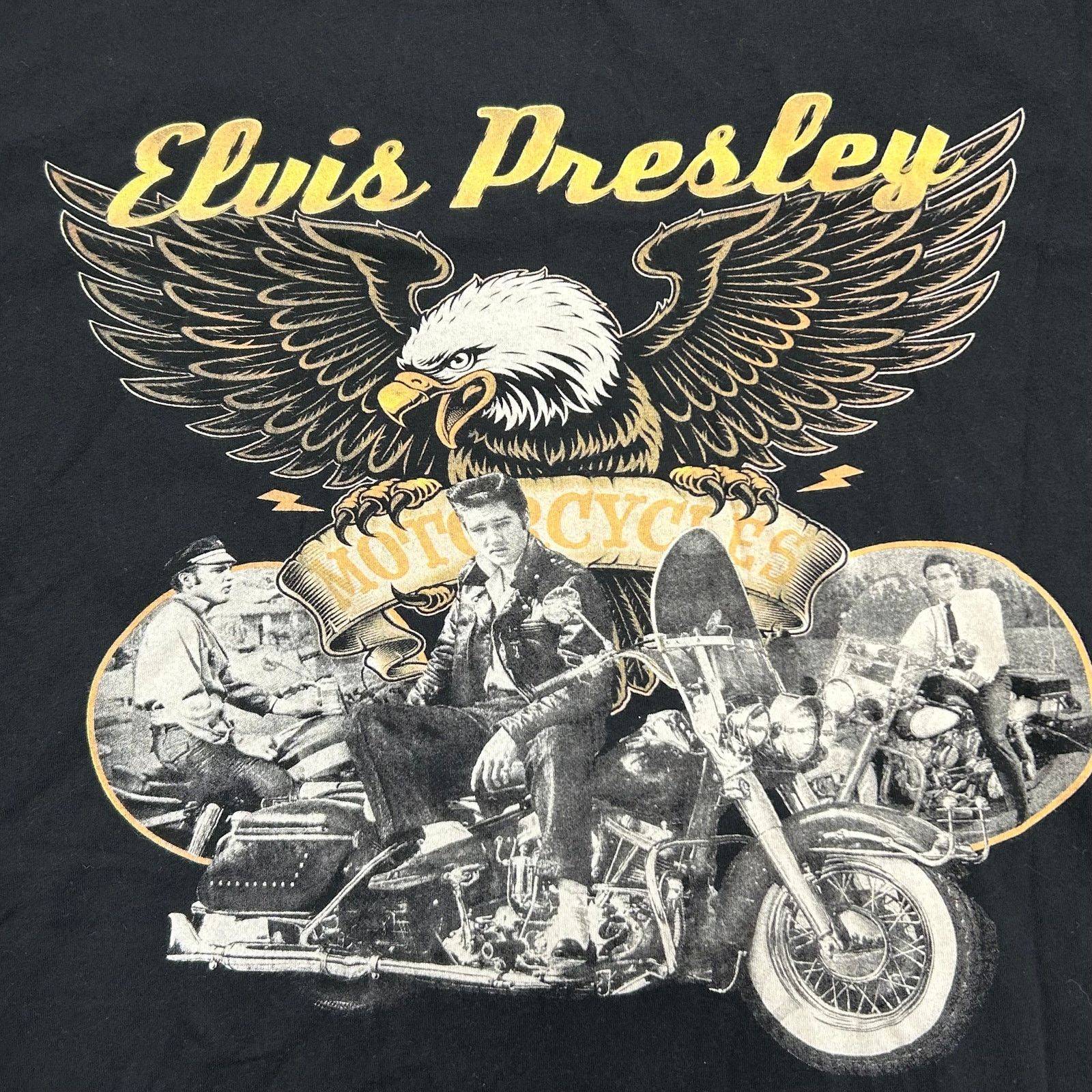 Vintage Elvis Presley x Shoe Palace Motorcycle Eagle Tee Size 2XL Size US XXL / EU 58 / 5 - 2 Thumbnail