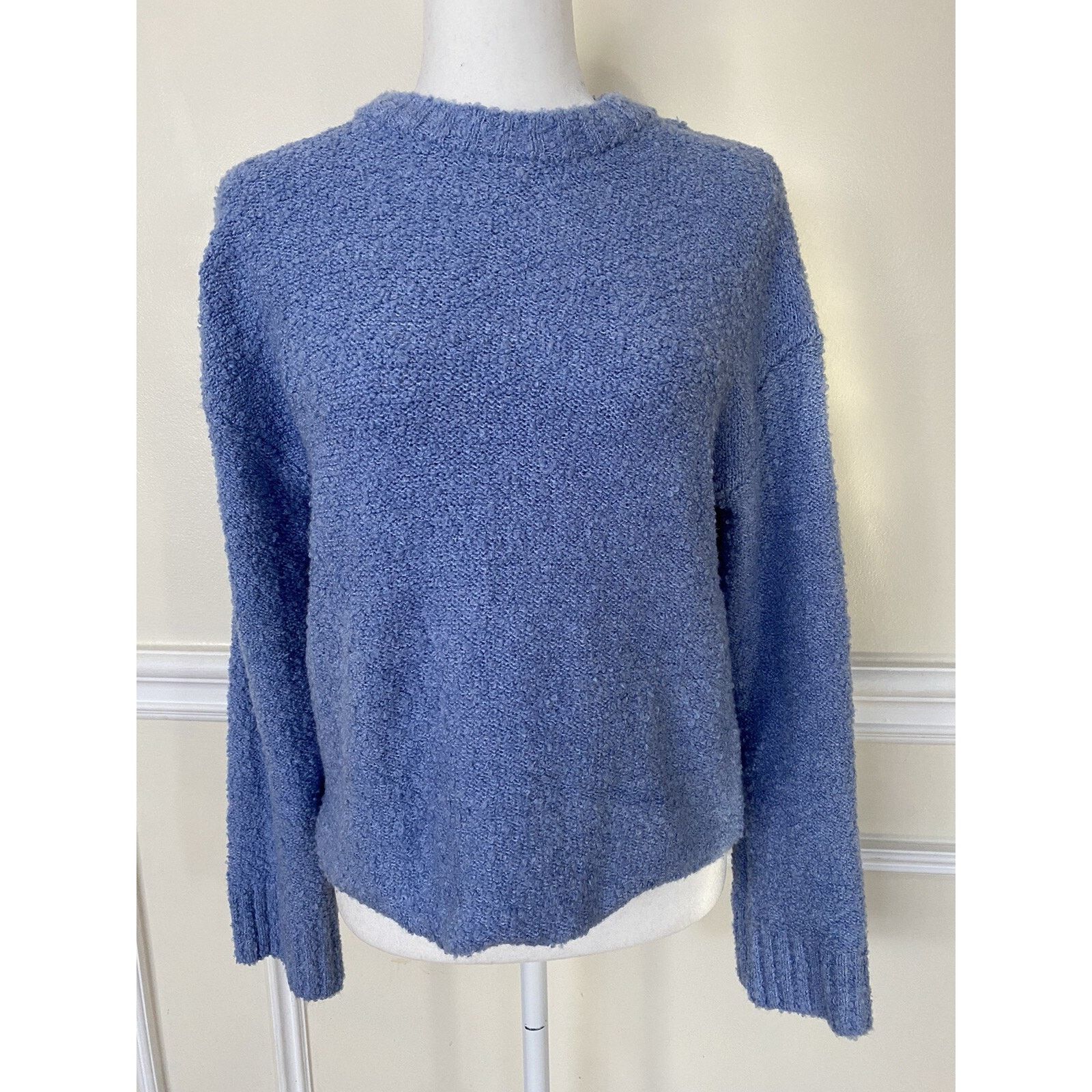 & Other Stories ABOUND Boucle Knit Dolman Blue Forever women size S A003536 Size S / US 4 / IT 40 - 2 Thumbnail