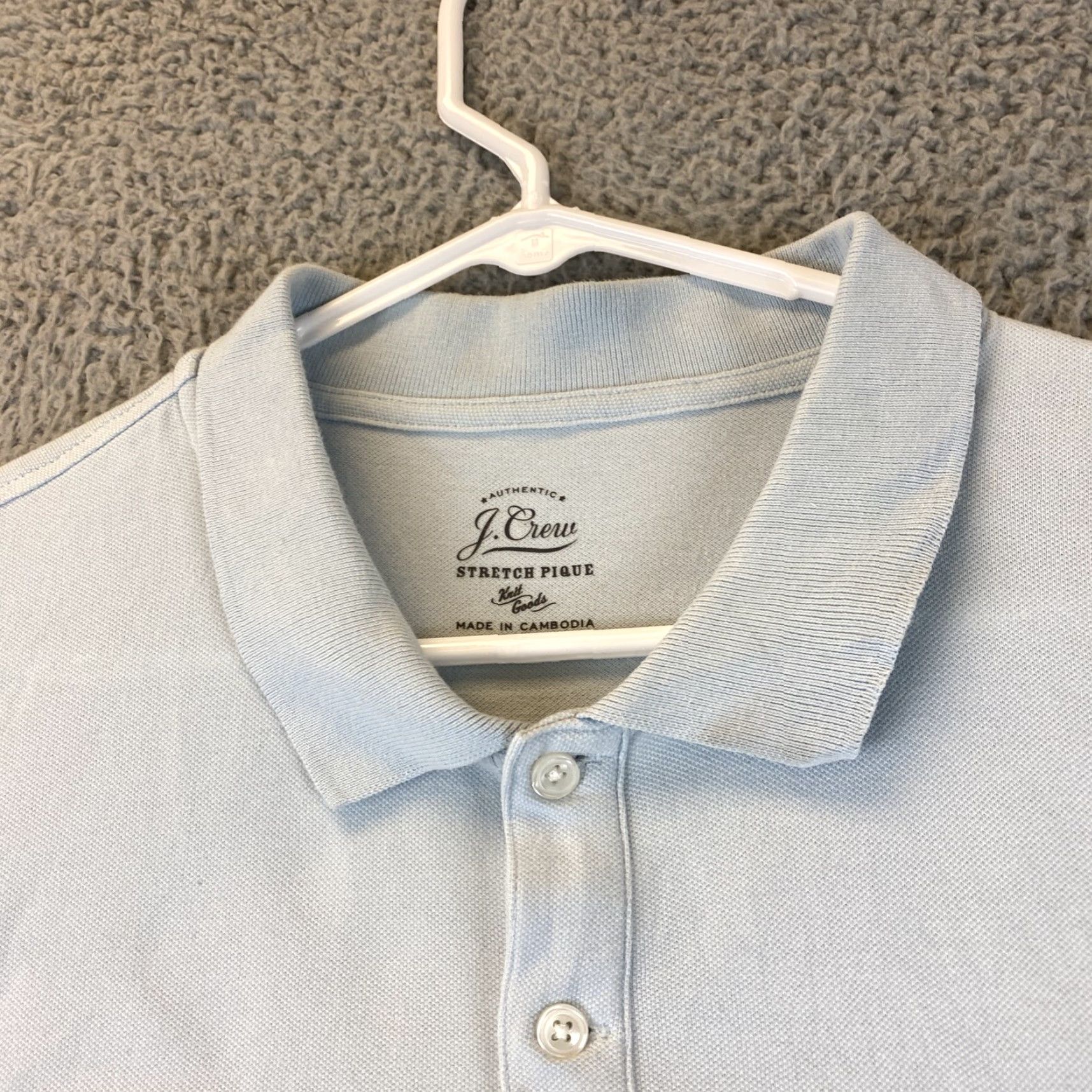 J.Crew J.CREW Polo Shirt Mens Large Blue Short Sleeve Stretch Pique Casual Men /73-3 Size US L / EU 52-54 / 3 - 4 Thumbnail