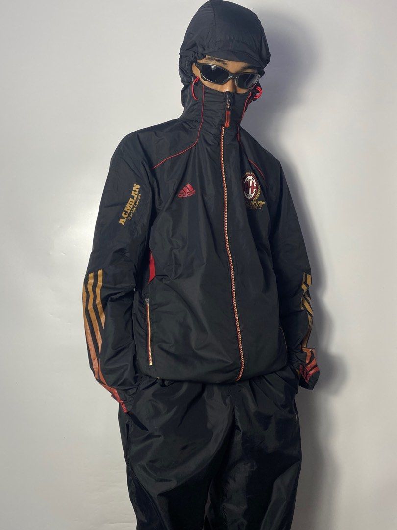 Adidas Adidas AC Milan Y2K Gorpcore Windbreaker Jacket Size US M / EU 48-50 / 2 - 2 Thumbnail