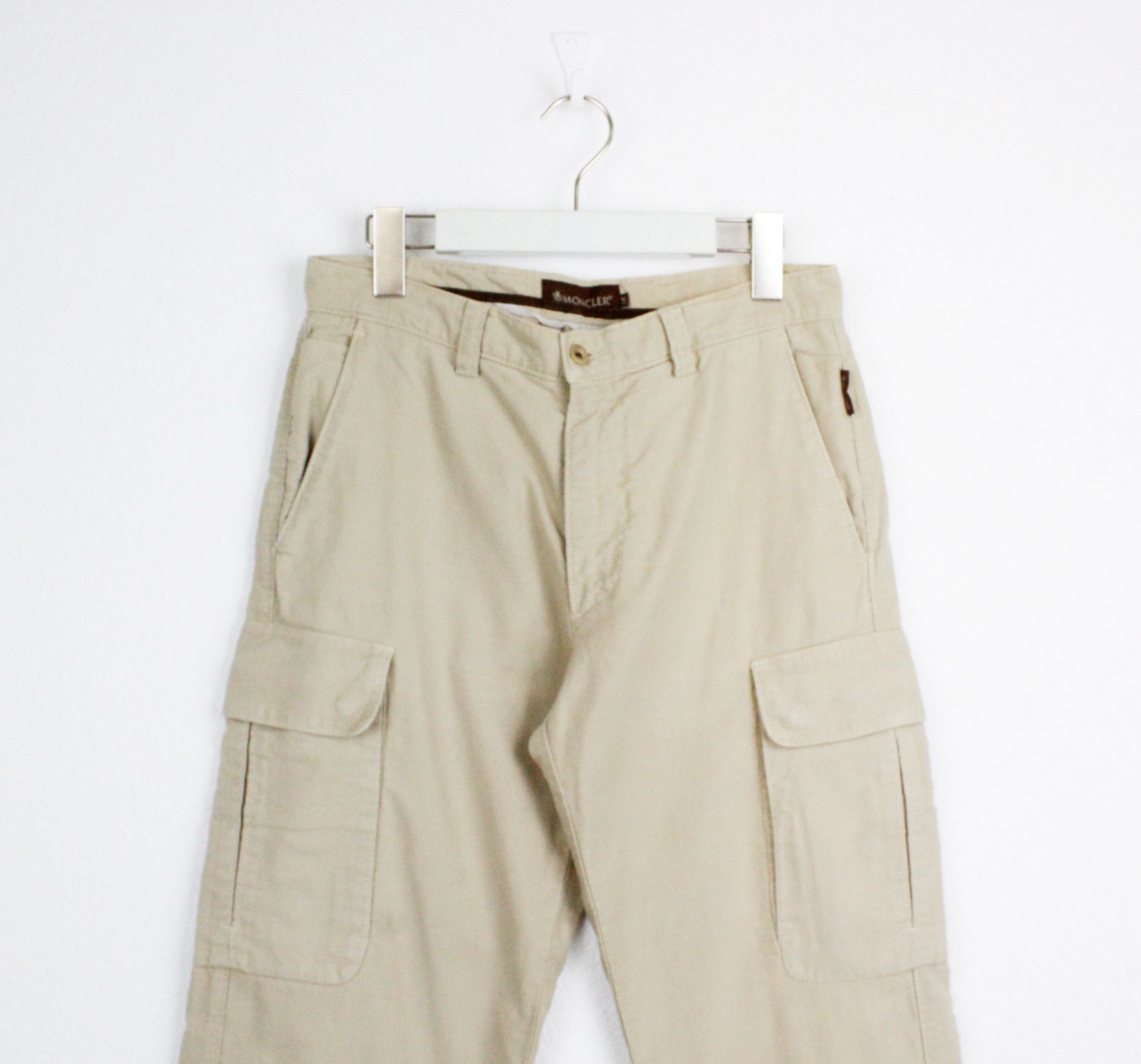 Moncler Moncler Beige Tab Logo Cargo Pants Trousers Size US 30 / EU 46 - 2 Thumbnail