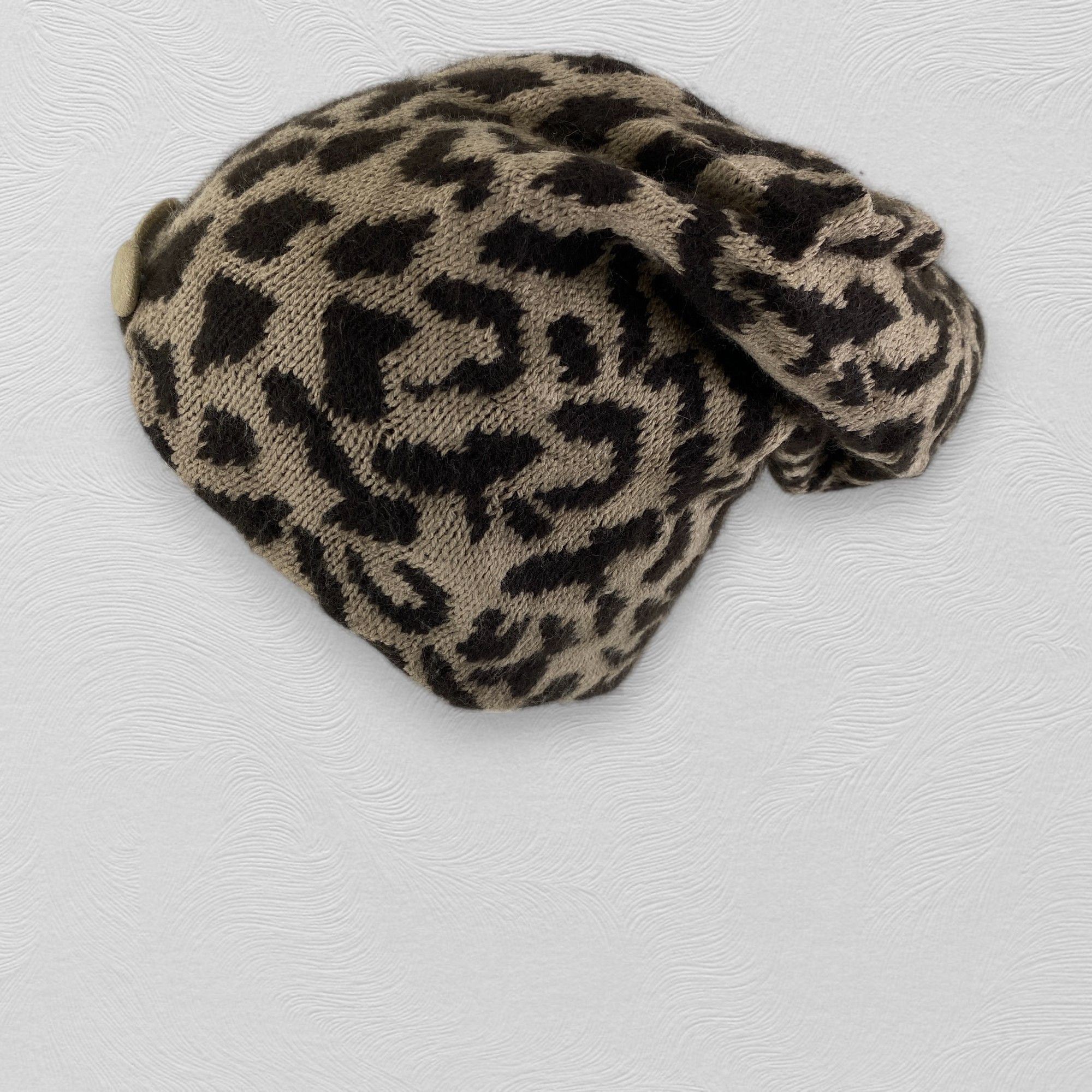 Japanese Brand Vintage Leopard Snow Cap Hat Beanie -BN503 Size ONE SIZE - 1 Thumbnail