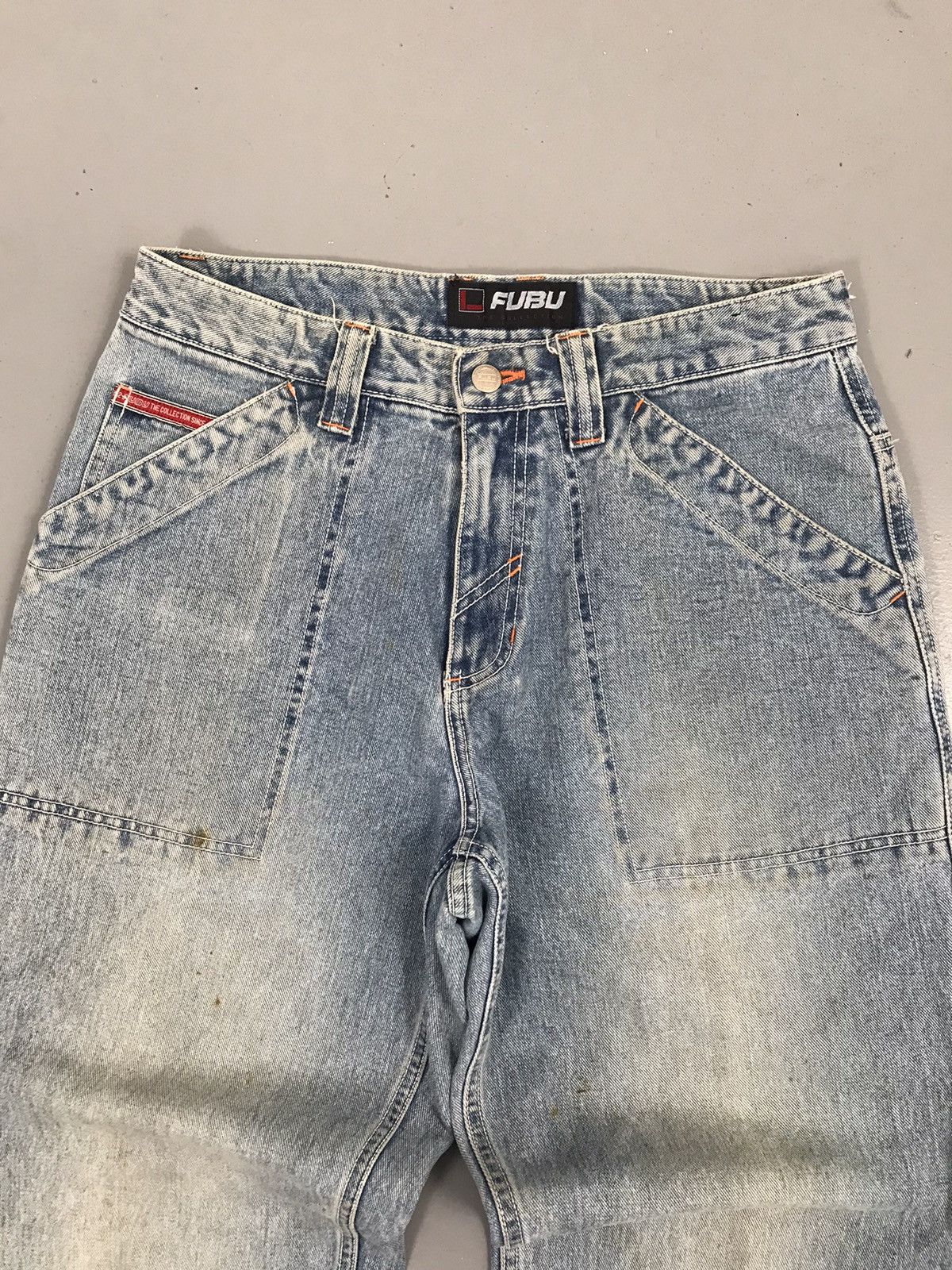 Fubu × Vintage Vintage Fubu SpellOut tapered fit denim Size US 31 - 6 Thumbnail