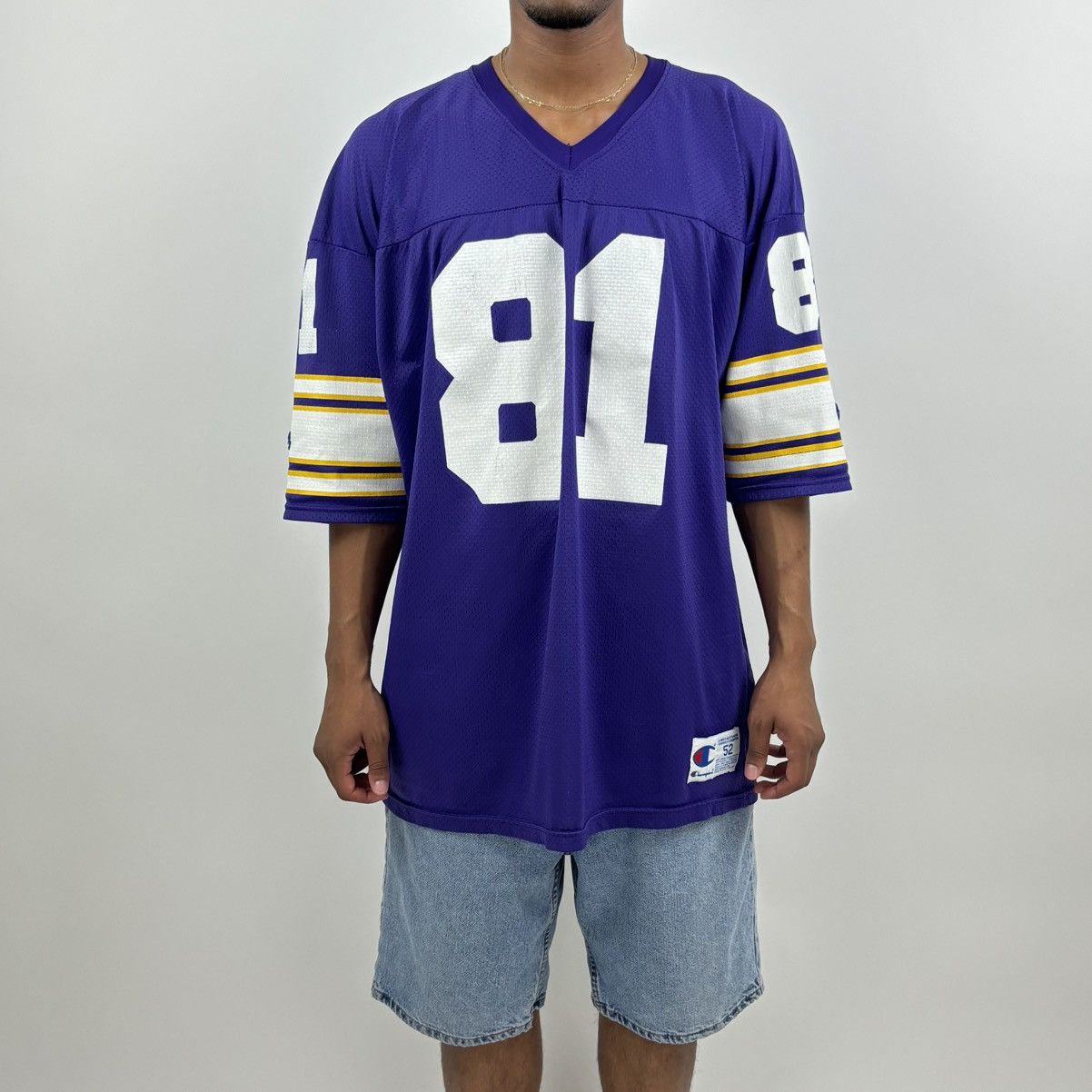 Champion × NFL × Vintage vintage 90s CHAMPION NFL MINNESOTA VIKINGS jersey Size US L / EU 52-54 / 3 - 6 Thumbnail